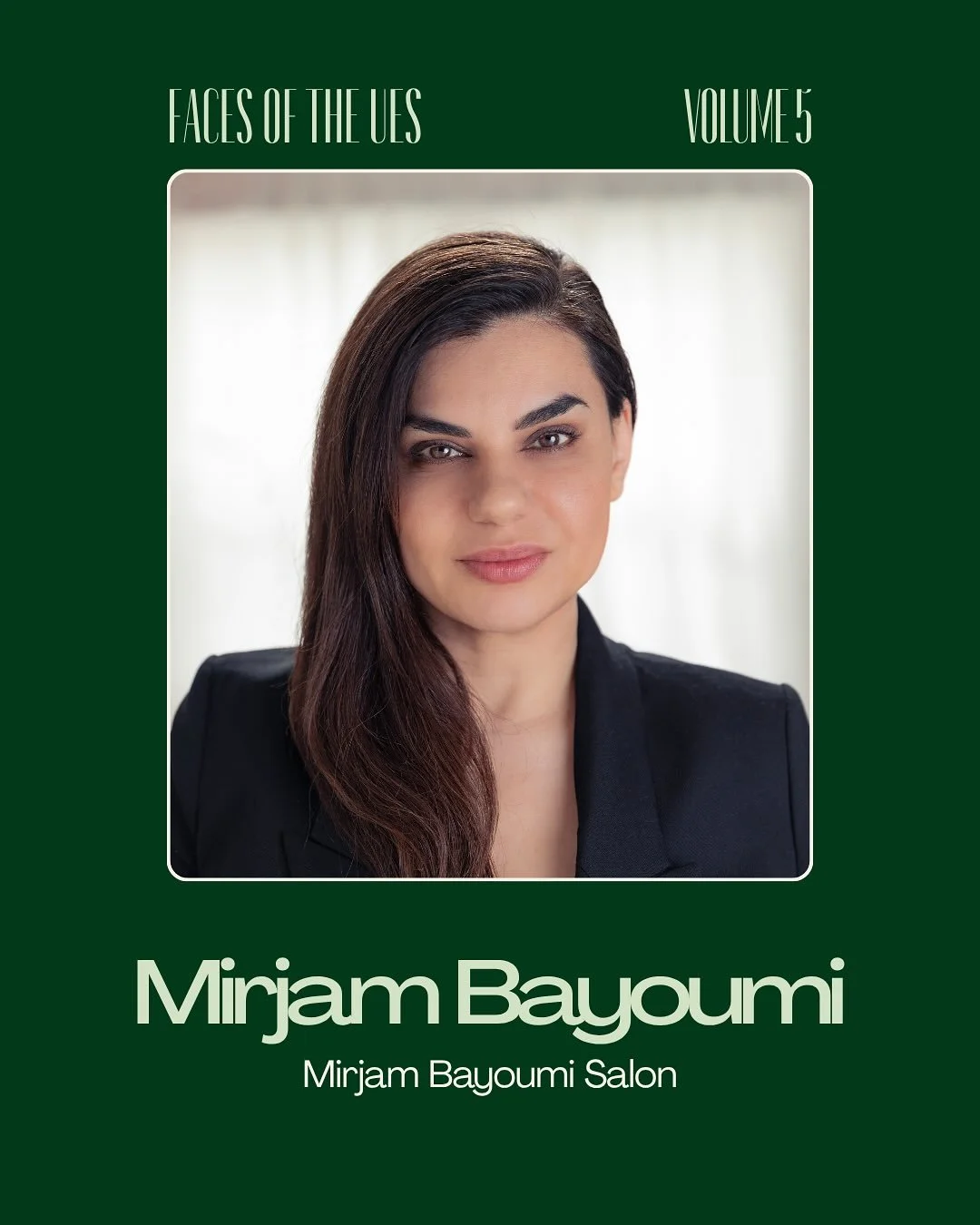 FACES OF THE UES: Mirjam Bayoumi, owner of @mirjambayoumihair &amp; @bayoumihair, 78th between 1st &amp; York. 

Every week we&rsquo;re spotlighting the founders and familiar faces behind the neighborhood&rsquo;s most-loved local businesses. The goal