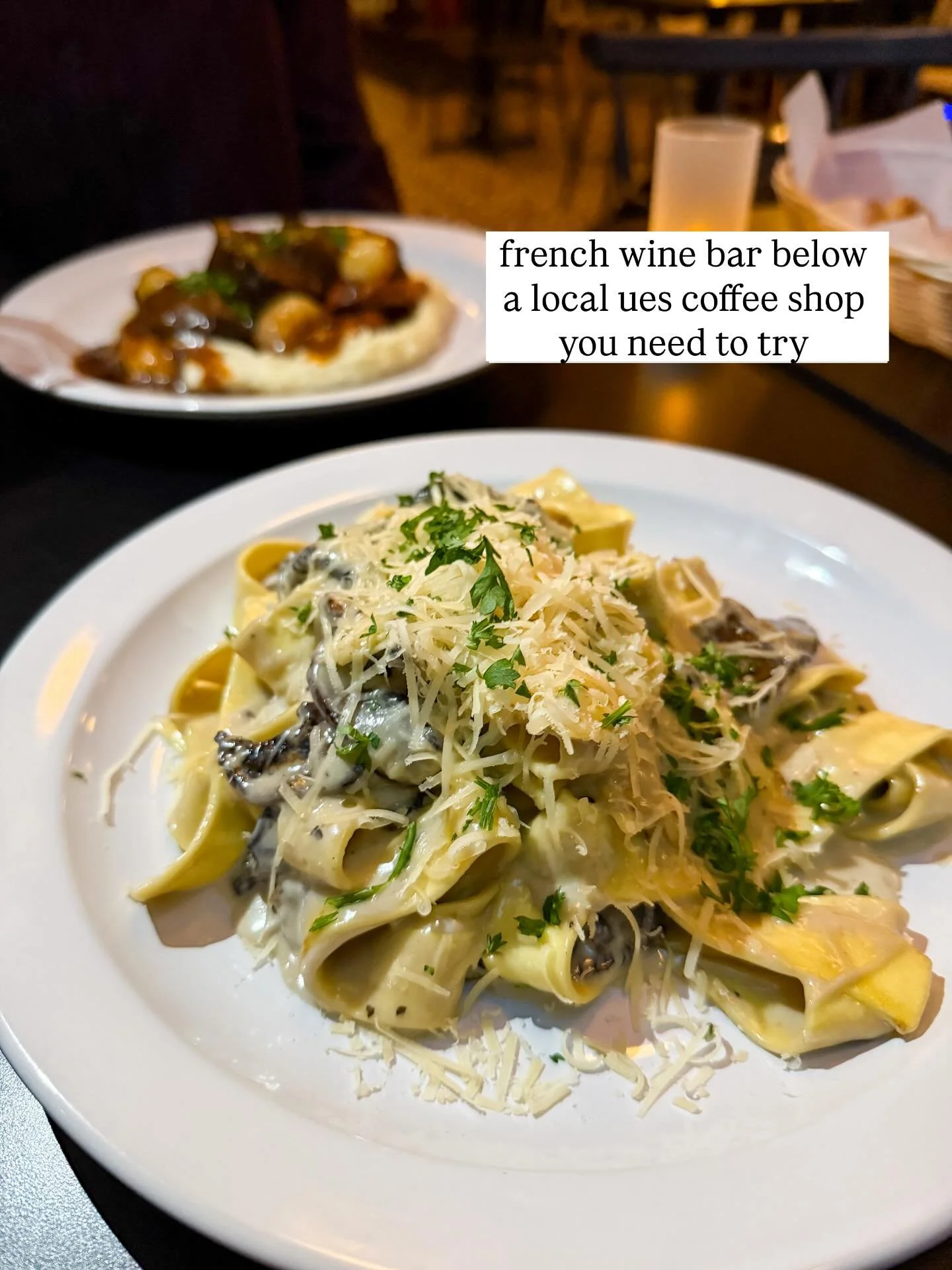 @madamebonte 84th street location is a coffee shop by day &amp; turns into the cutest wine bar at night. Now&rsquo;s the time to try because they dropped some really good dishes on their new dinner menu.

🍽️dinner available Tuesdays- Saturdays 4-10p