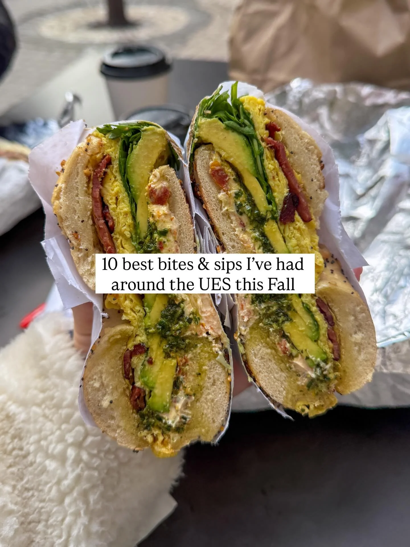 some fall favorites🥯🍳🥗🍸🍪