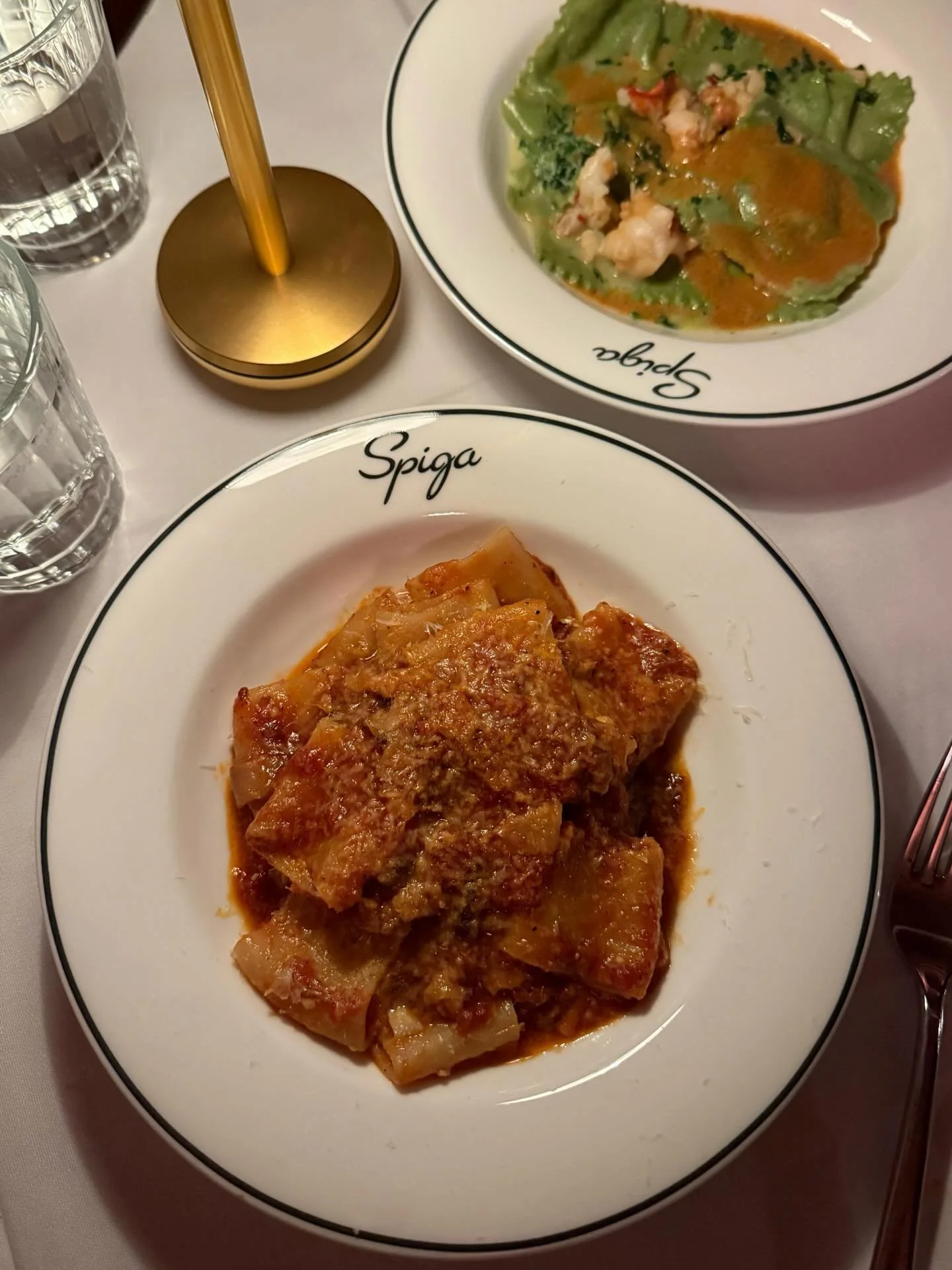 Welcome to the UES @spiga.nyc &mdash; an intimate, elevated atmosphere serving classic, flavorful Italian dishes &amp; homemade pastas. Great spot for a date night or catching up with friends, with upbeat music &amp; a chic little bar when you first 