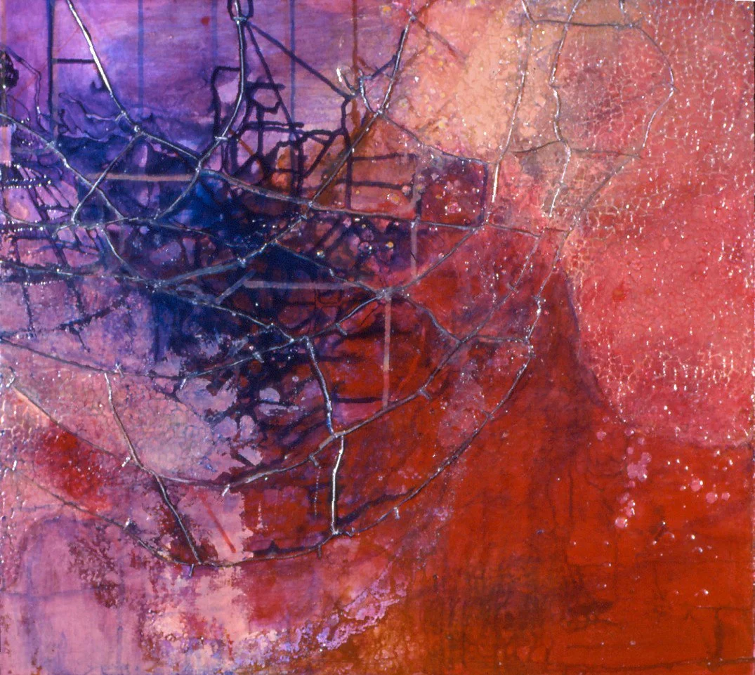 "Barrier Studies I"
1999
24" x 24"
Mixed media on board