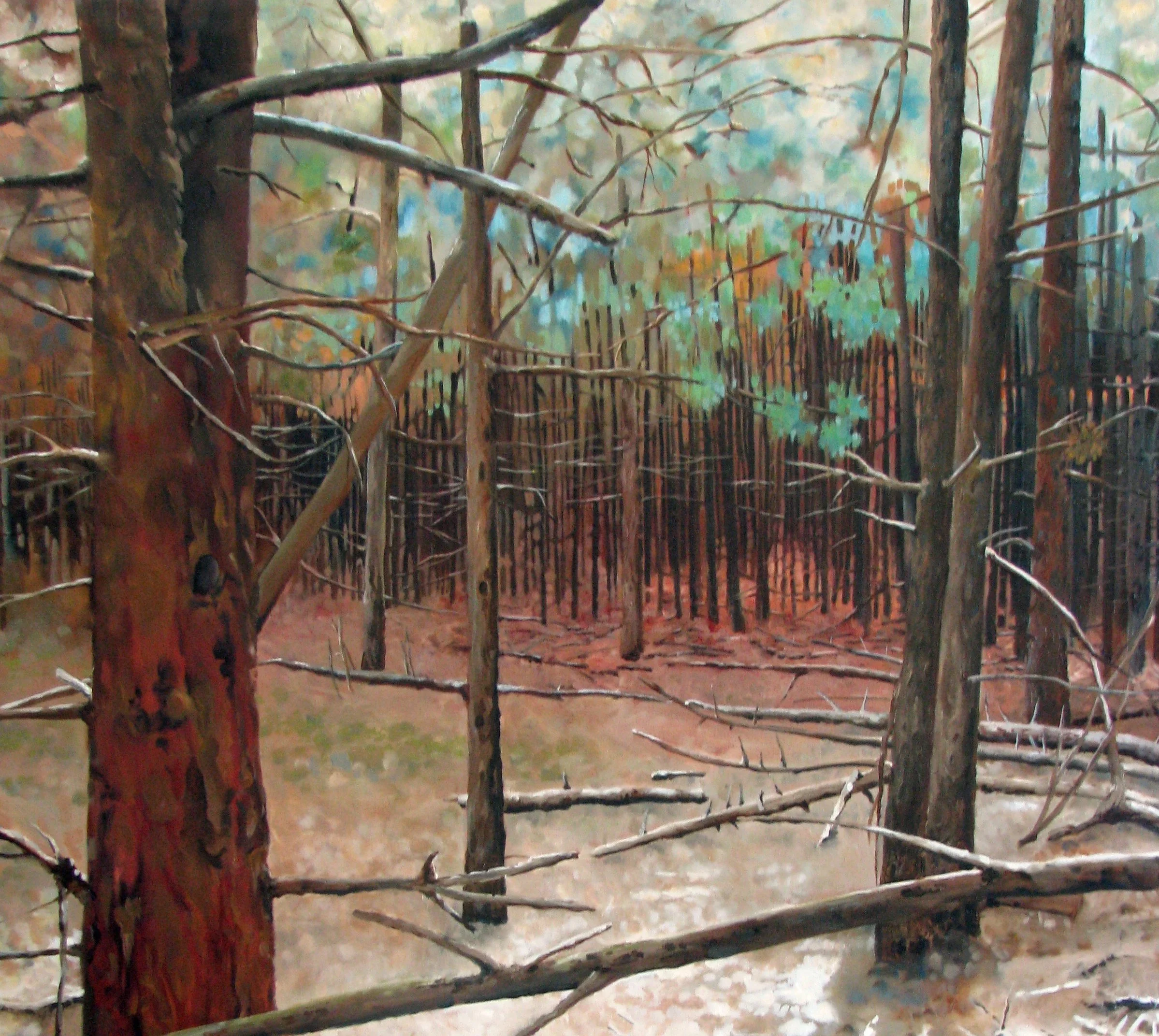 "Gambit"
2007
Approx. 40" x 48"
Oil on canvas
