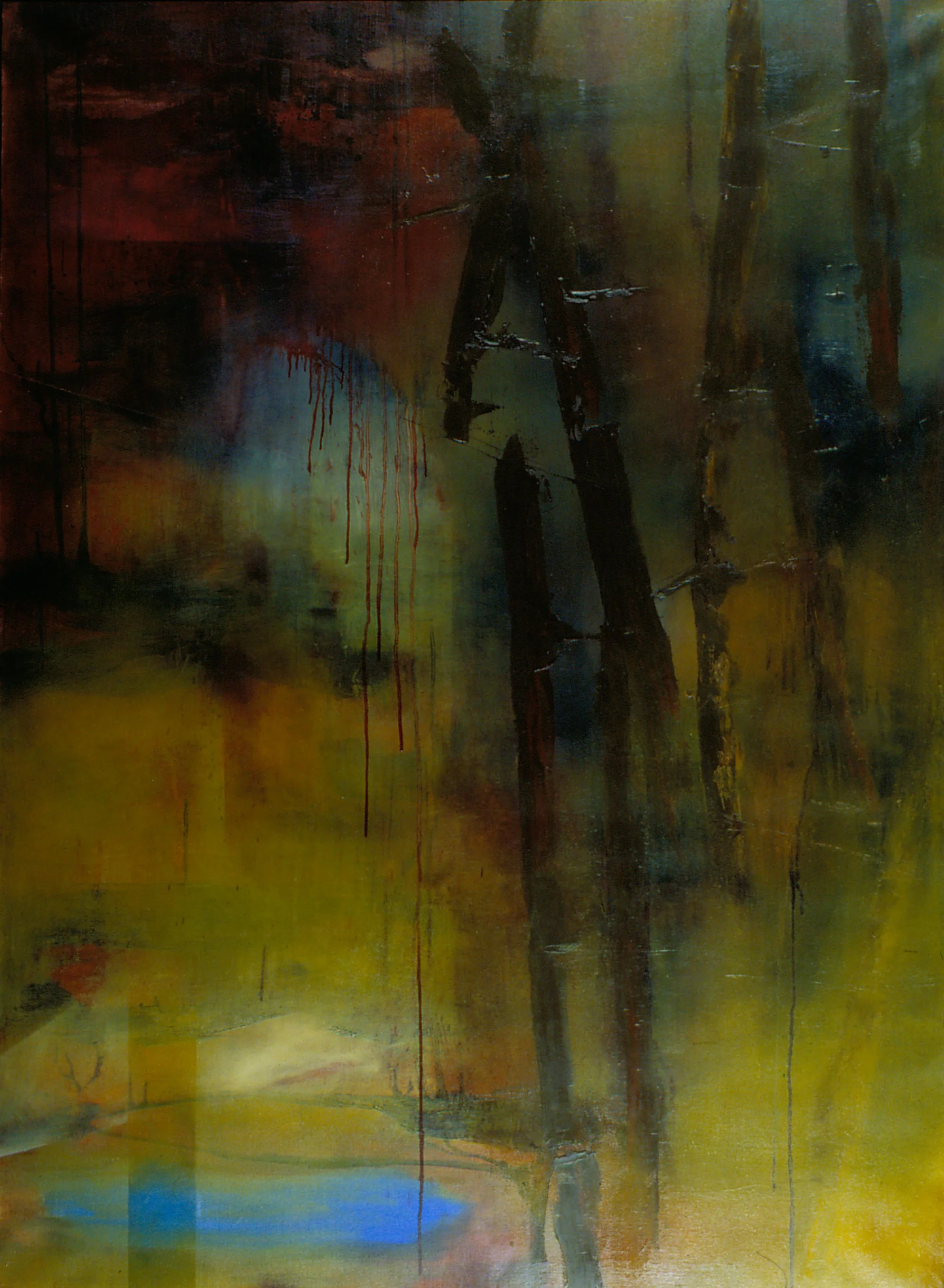 "Sum Sanctum"
2000
47" x 64"
Oil on canvas