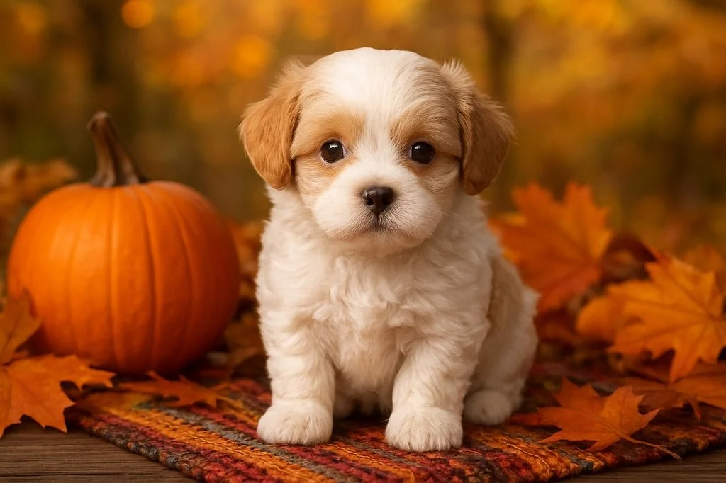 Lennon, gorgeous and cuddly cavamalt boy, will be ready to go home Nov 20