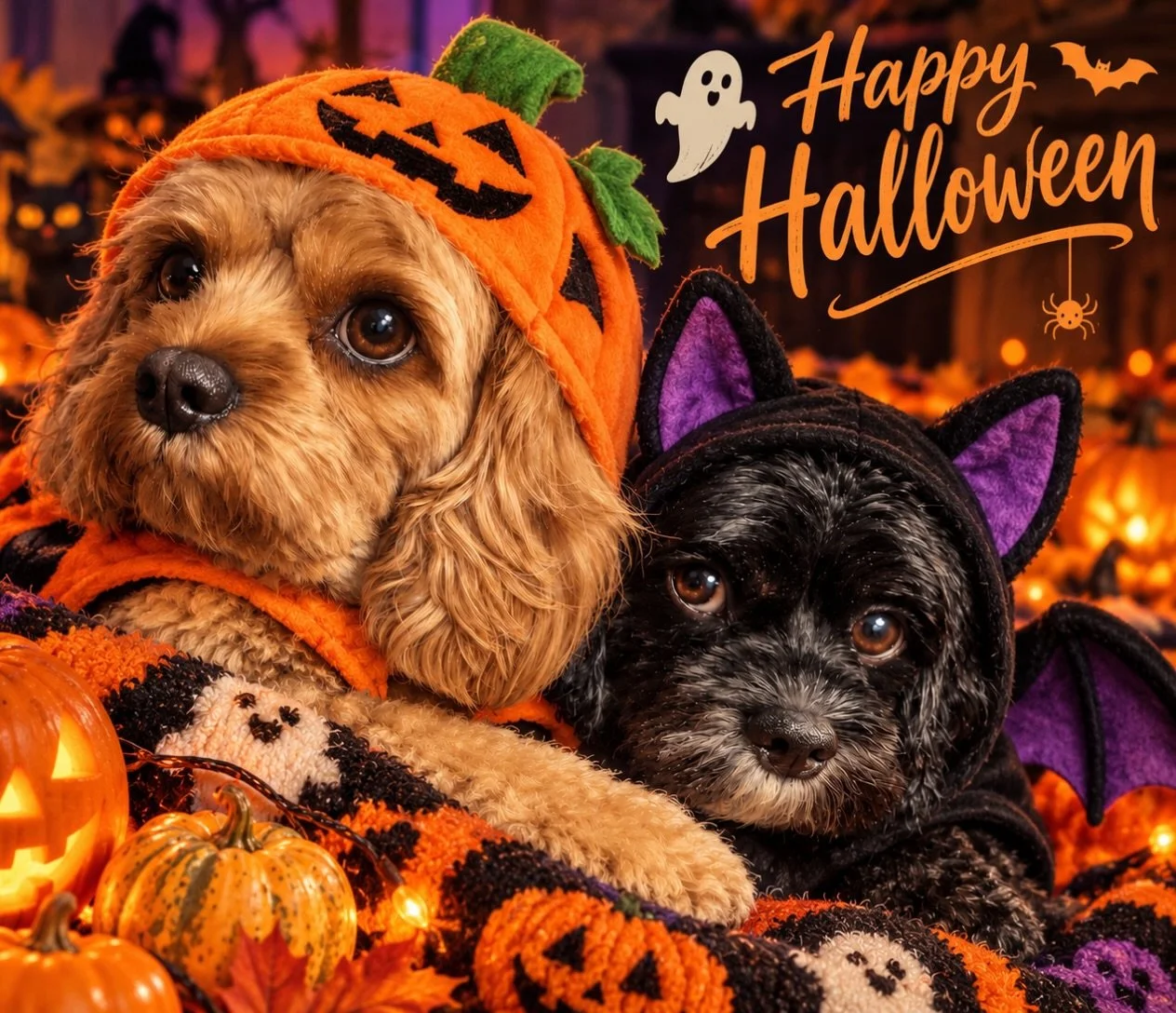 Sisi and Dylan wishing you all a Happy Halloween! Both are Mac Daddy babies. 🎃 👻