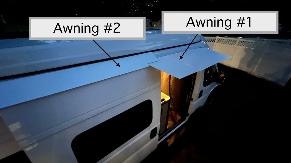 Ram Promaster Removable Sliding Door Rain Awning