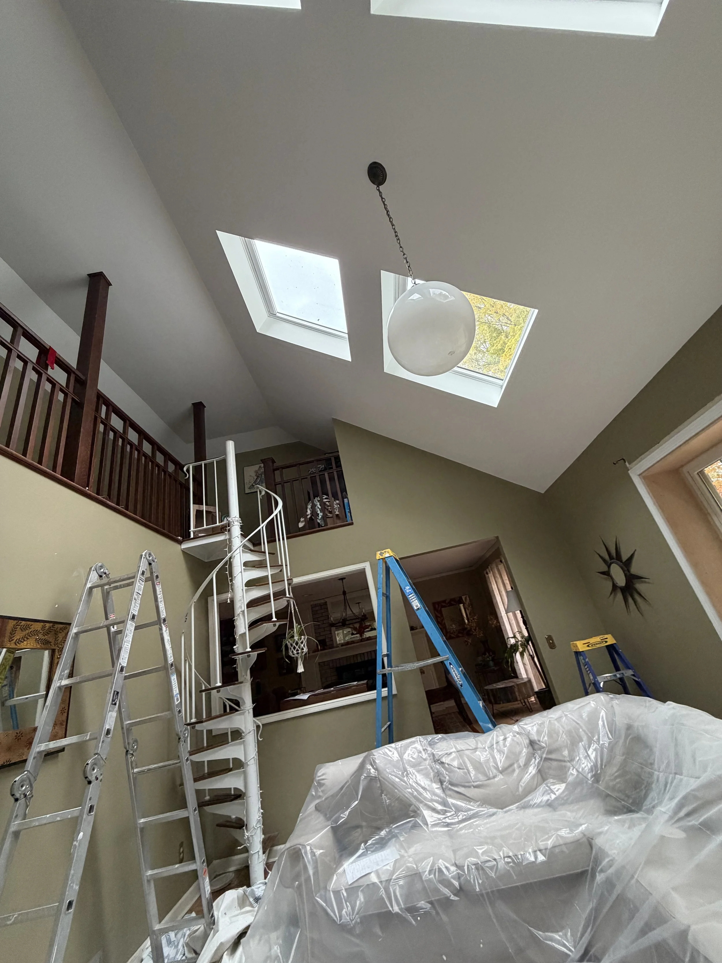 interior vaulted ceiling repaint Watertown CT