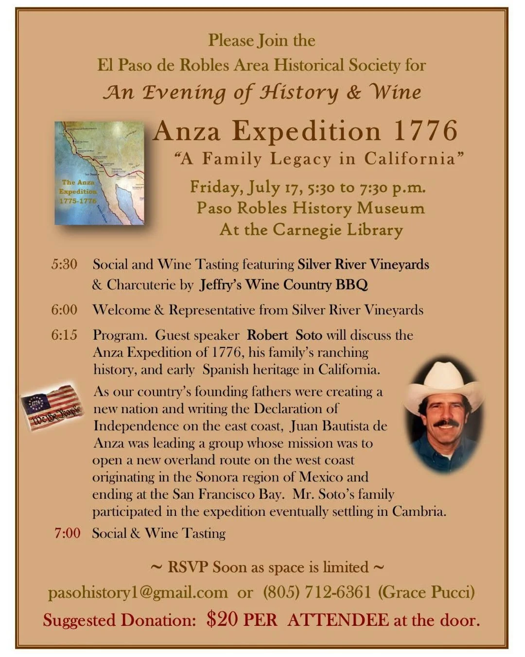 Silver River Vineyards Joins an Evening of History and Wine