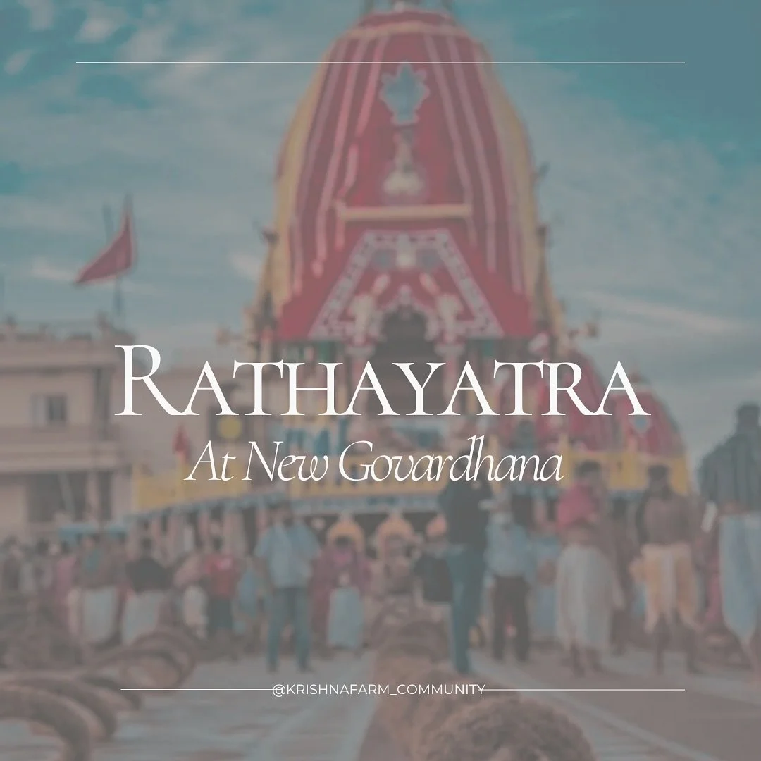 RATHAYATRA - this weekend!
If you would like to bring an offering for Their Lordships, please swipe to see the details! Feel free to message us for any questions ✨

Starting at 10:30AM @ the bridge !