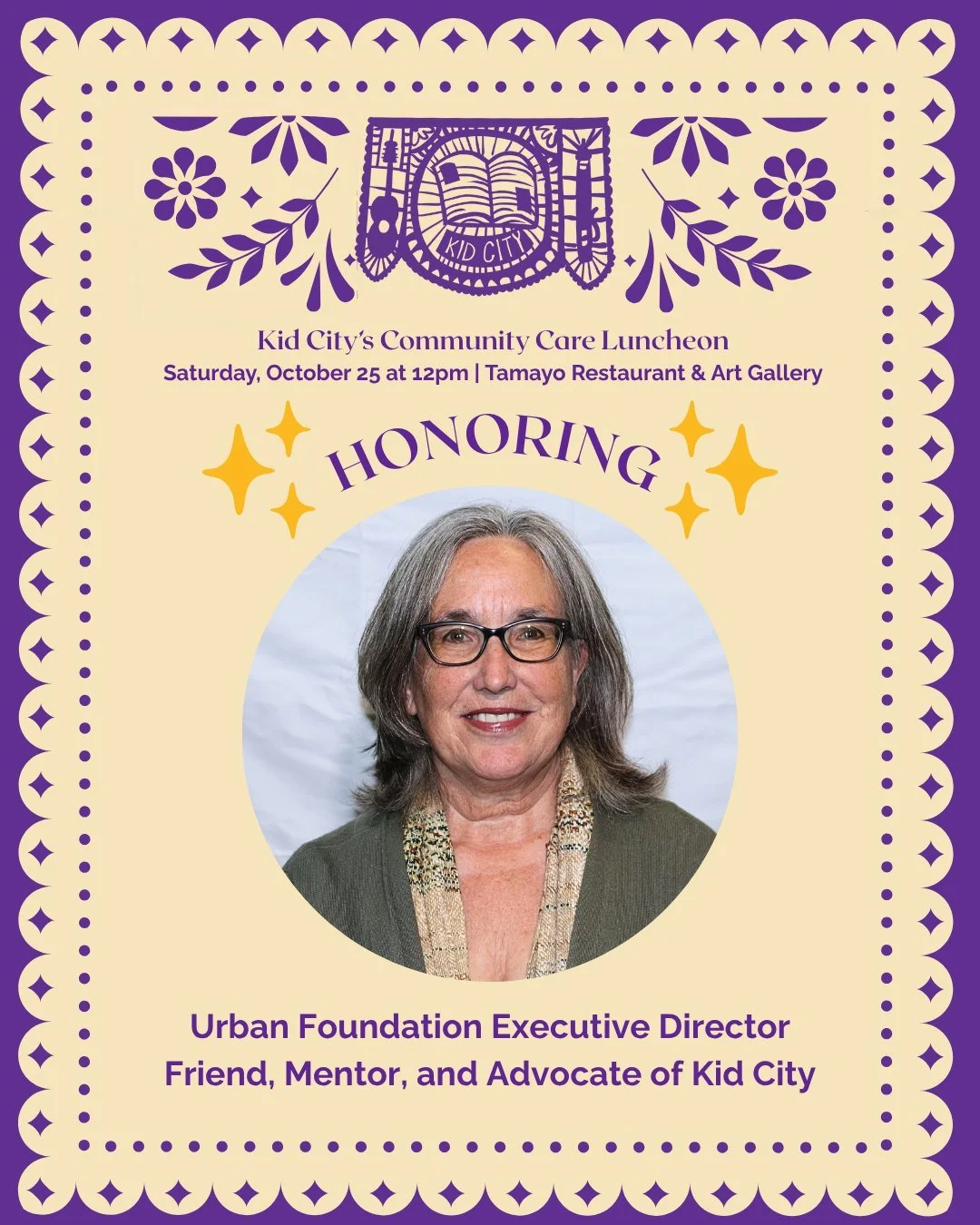 This Saturday, October 25, we are excited to honor Anne Hawthorne, who has been leading the Urban Foundation and its Kid City program with care and kindness for the last 16 years! Link in Bio!

She first joined the Urban Foundation as a program coord