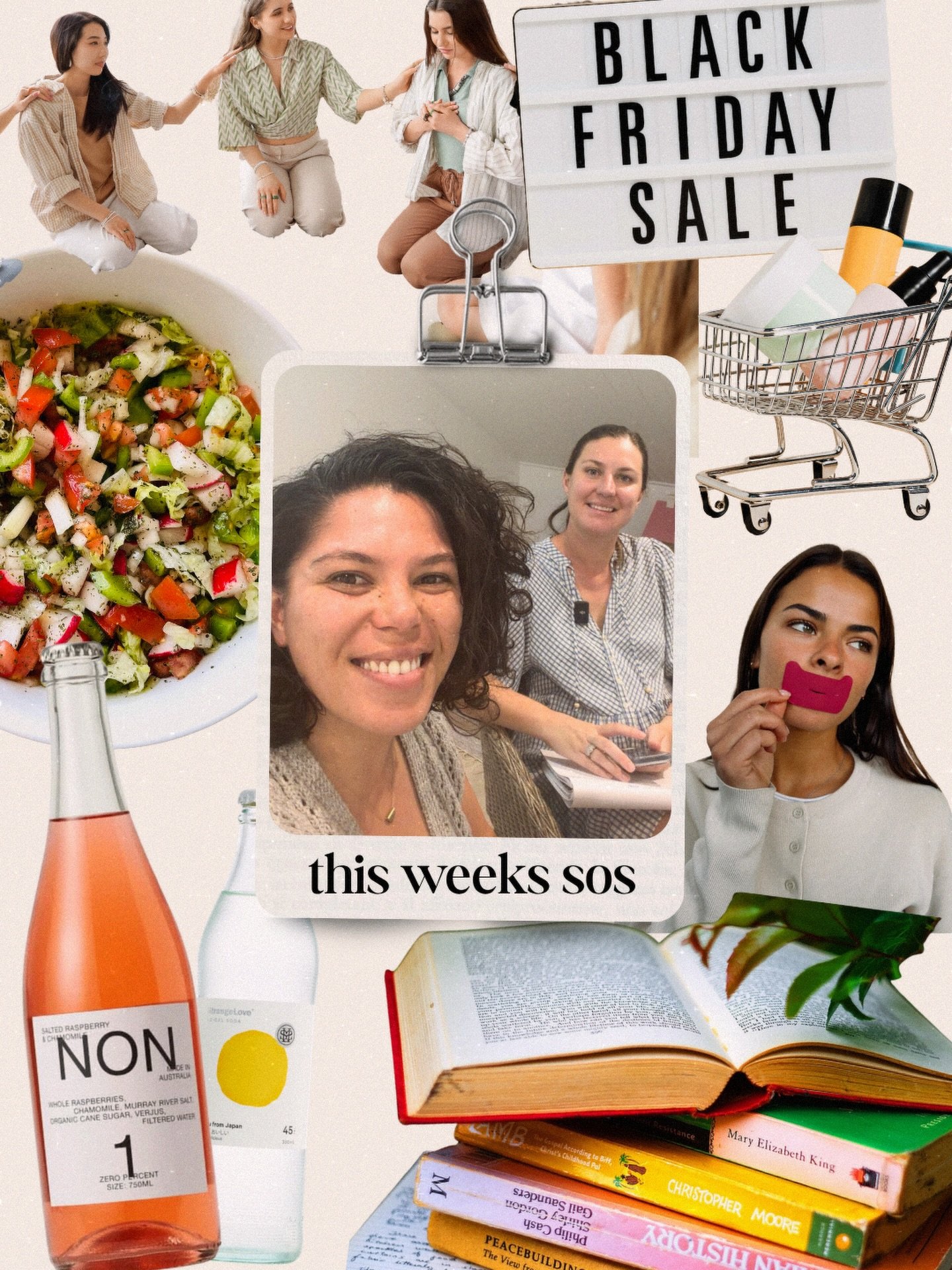 Did you catch this weeks episode? We do a deep dive with Lucy. Juicy! 

This weeks sos:
Luce- mouth tape, Black Friday (yes we recorded this back in NOVEMBER!) and women&rsquo;s circles 

Alysse- ditching the grog, eating wholesome meals and books!