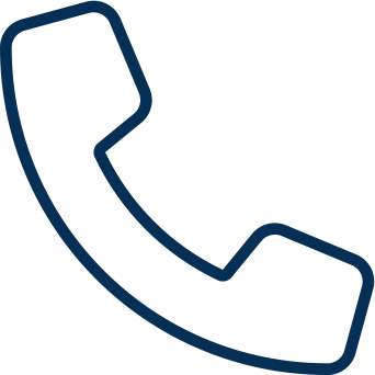 Outline of a telephone receiver icon.