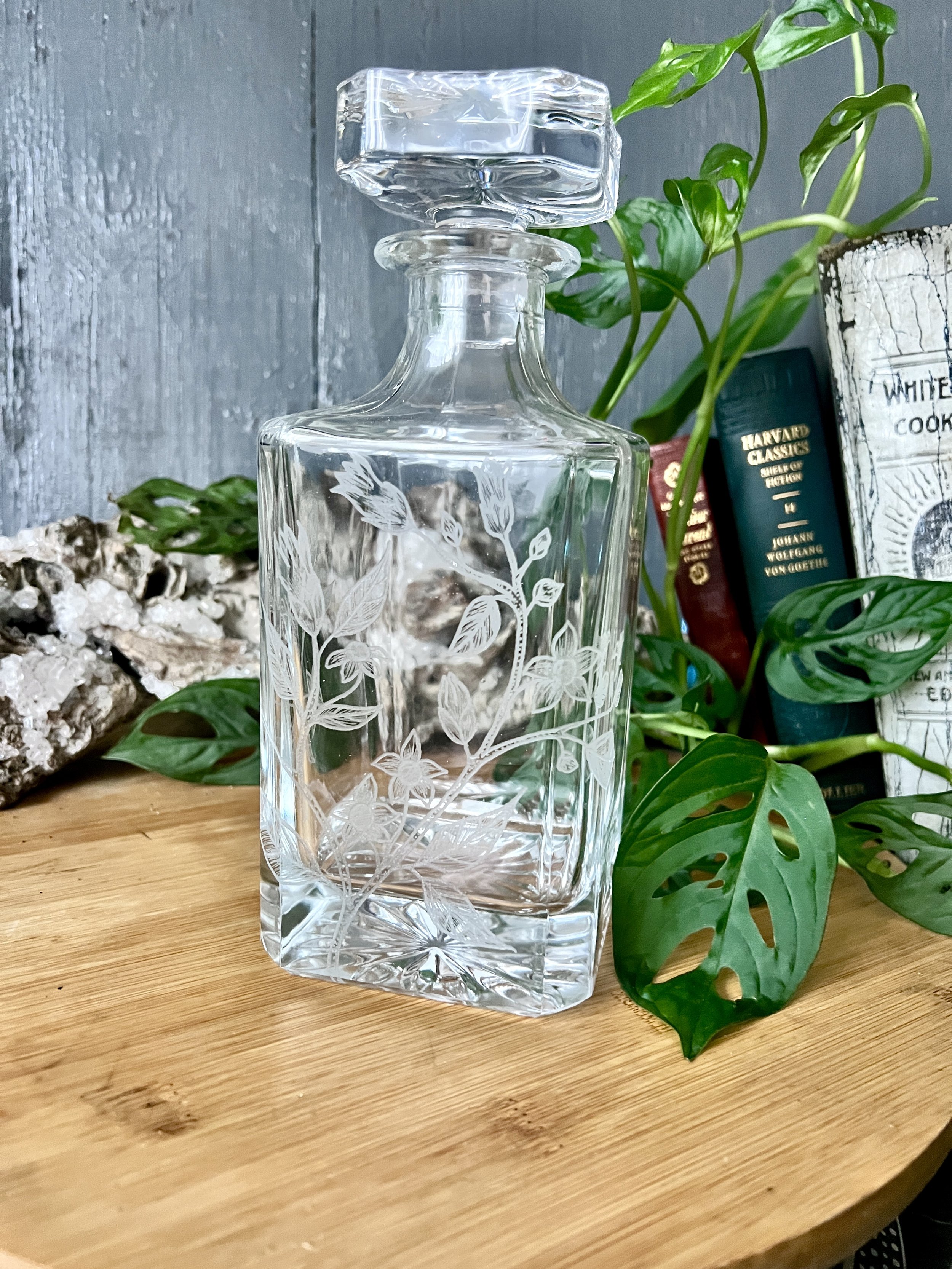Engraved Nightshade Decanter