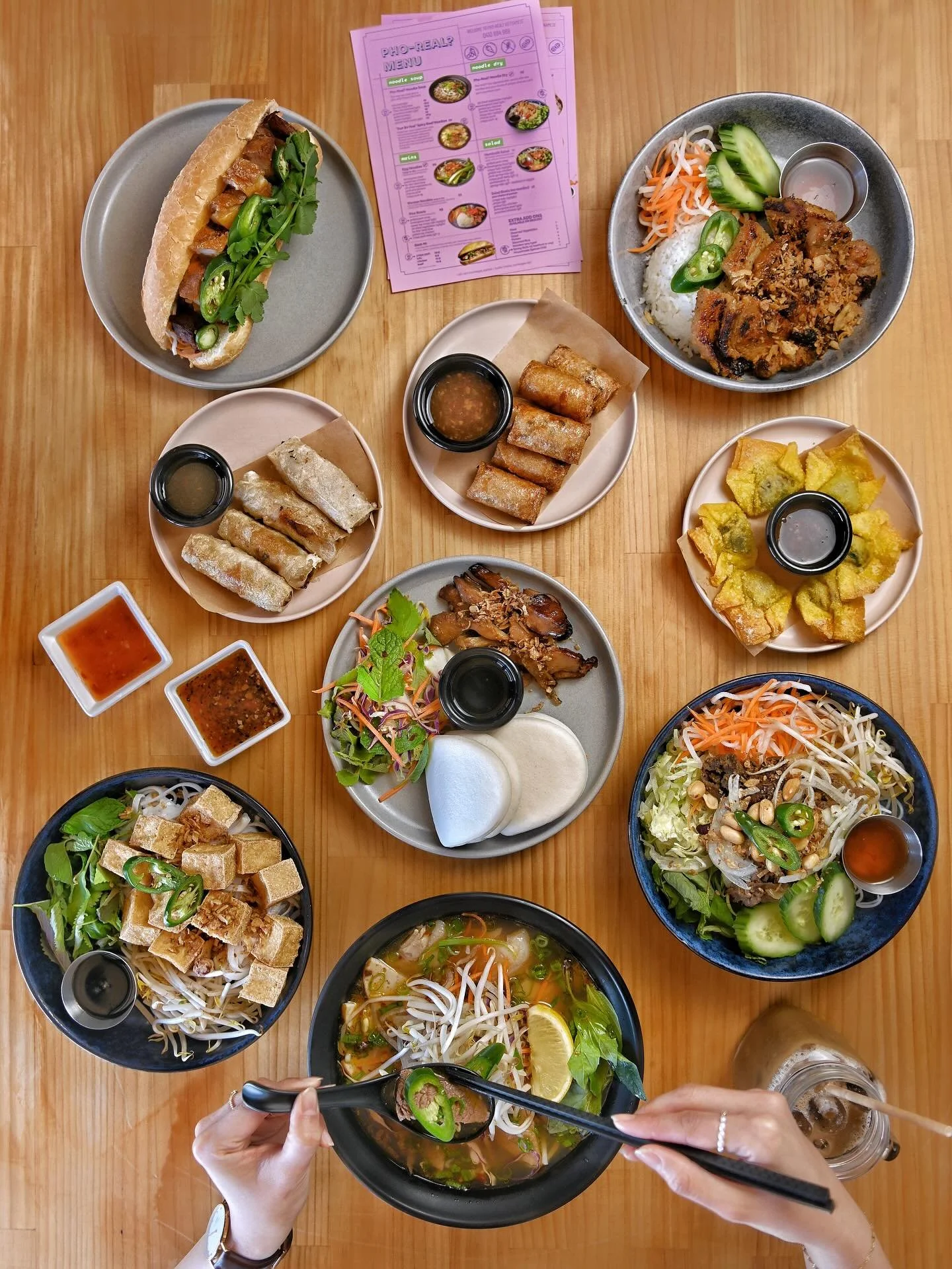 Sunday done right at Pho Real Vietnamese 🍜
Slow down, slurp up, and treat yourself to comforting pho, fresh rolls, and iced drinks.
Your weekend deserves real flavour &mdash; see you today!
#SundayEats #PhoRealVietnamese #ComfortFood #WeekendVibes #