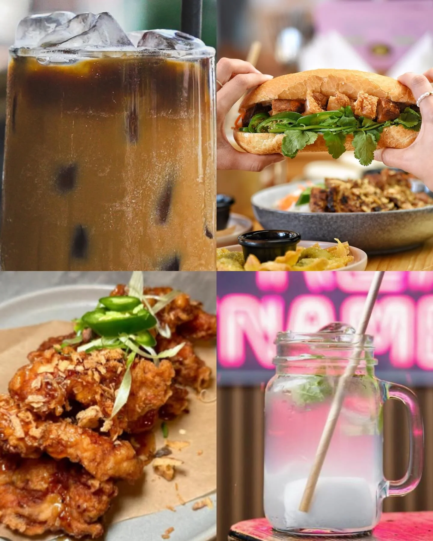 Crispy b&aacute;nh m&igrave;. Bold Vietnamese coffee.
Or go all in with our signature chicken ribs + iced coconut 🥥🔥
One bite, one sip&hellip; and you&rsquo;re hooked 🤍
Perfect for lunch breaks, catch-ups, or treating yourself today.
📍Only at Pho