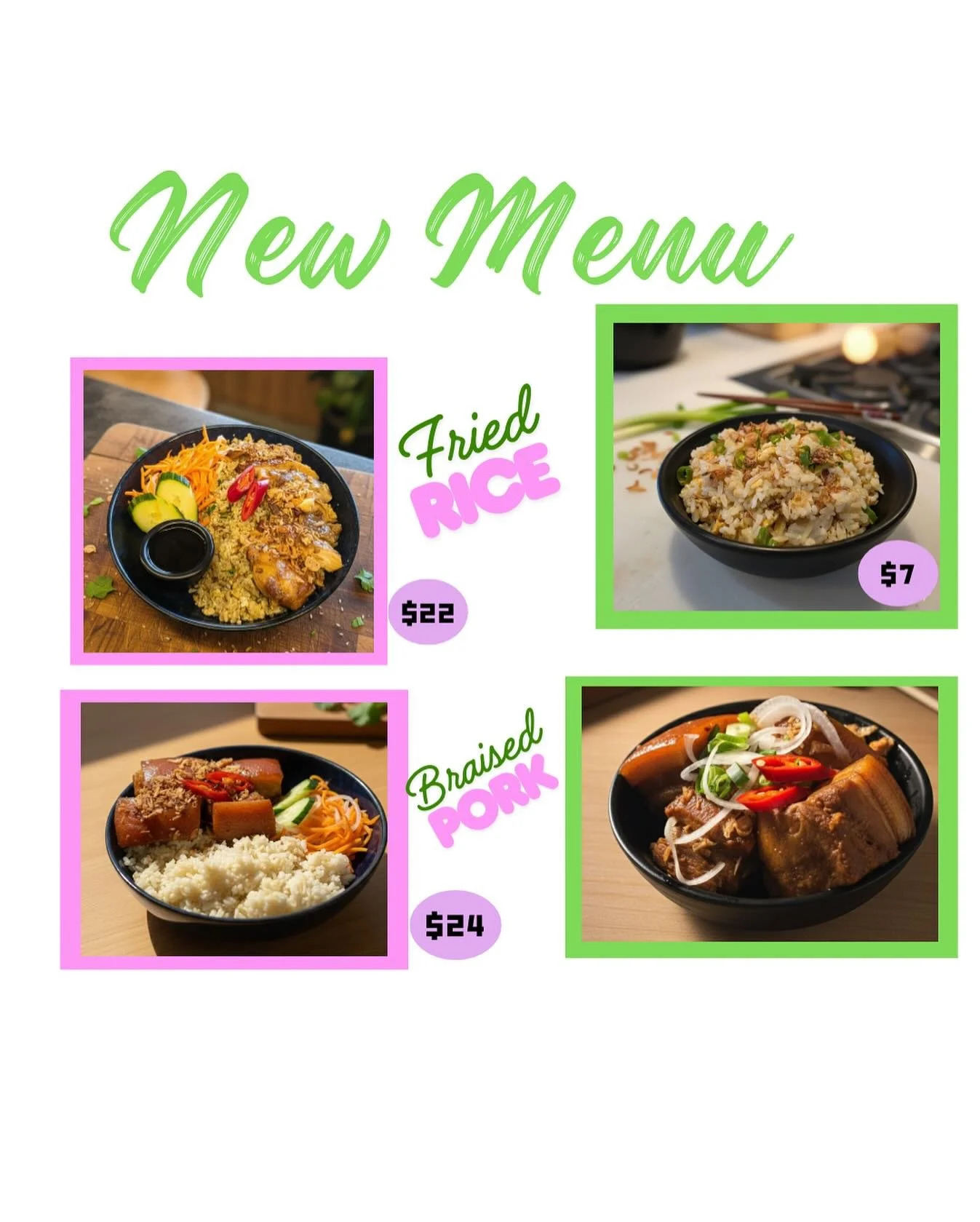 New on the menu and already a favourite!
Our flavour-packed Fried Rice and tender, slow-cooked Braised Pork &mdash; rich, savoury and made fresh to order 🤤
Perfect for lunch, perfect for dinner&hellip; perfect every time!
Come taste the comfort at P