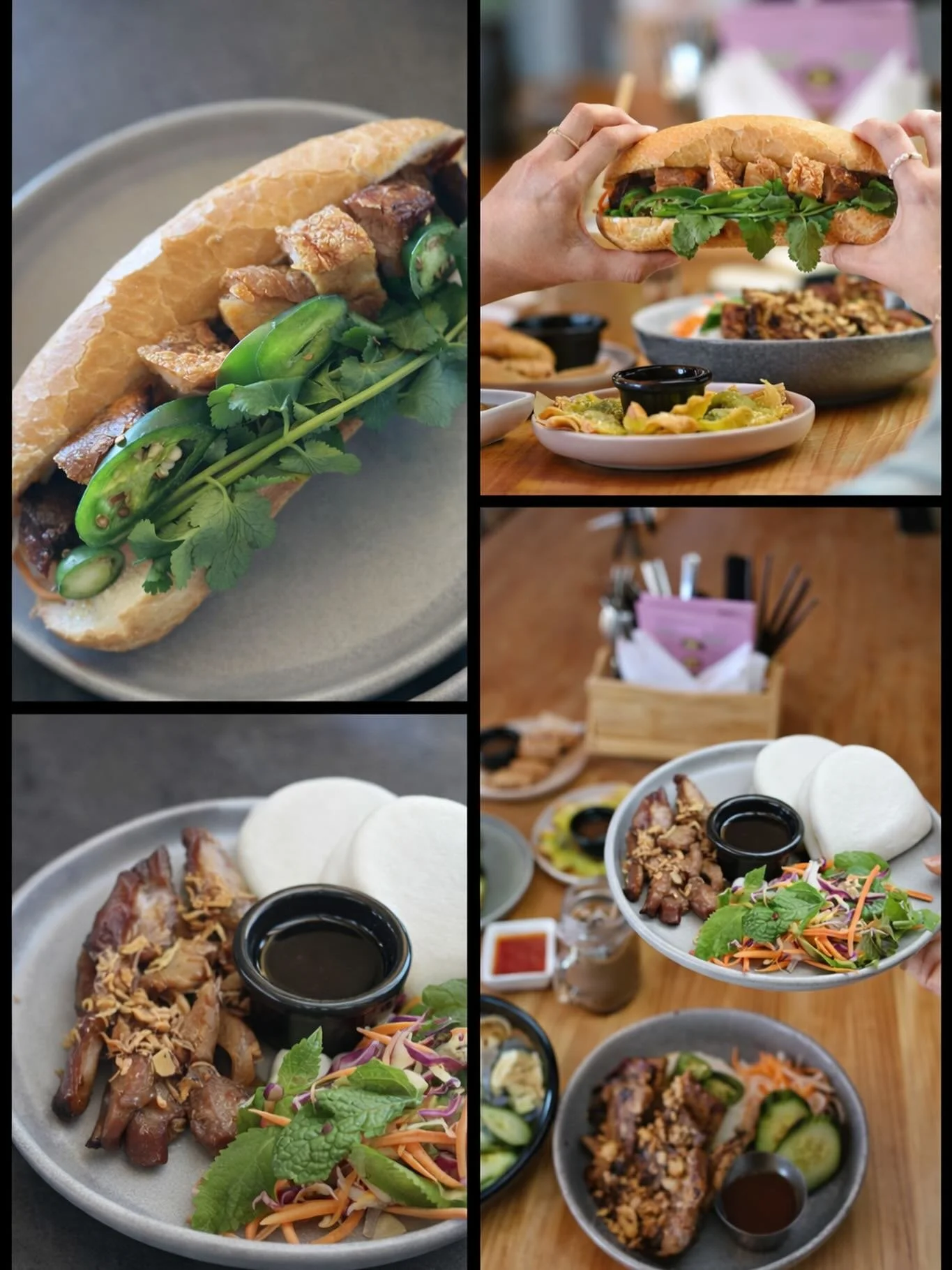 🔥 Real flavour. Real crunch. Real Pho Real. 
From crispy pork belly b&aacute;nh m&igrave; to soft bao buns with fresh salad &mdash; every bite is a celebration of Vietnamese street food done right.
📍 Visit Pho Real Vietnamese Restaurant, Augustine 