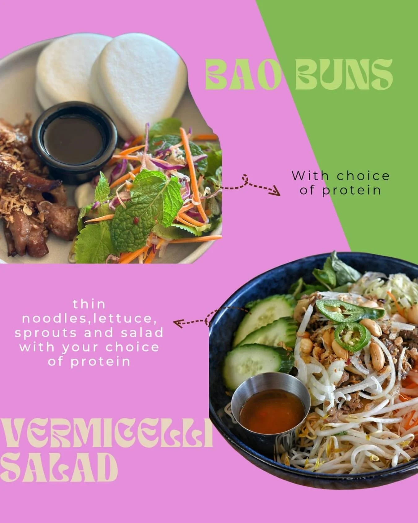 Bao for the flavour hit. Vermicelli for the freshness. 
Together, they&rsquo;re the combo your feed (and appetite) will thank you for.
#PhoRealSpecials #BaoBunsDaily #VermicelliBowl #AsianFusionEats #AugustineHeightsFood FoodieFinds SupportSmallBusin