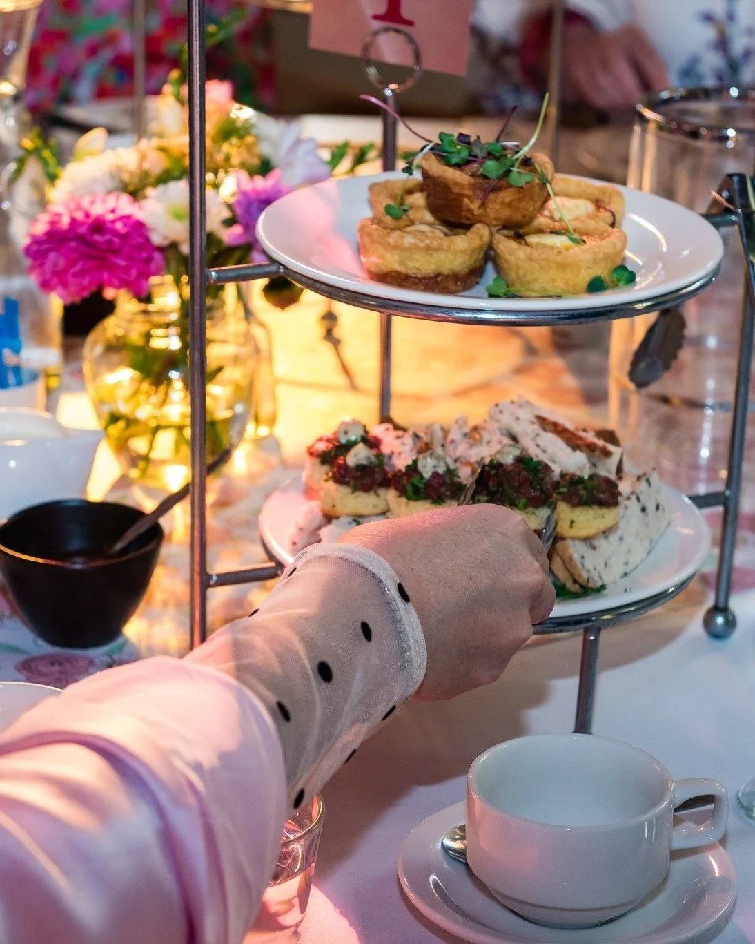 The Lannah Dunn Blush Pink Diamond High Tea was superbly catered by Andrew Hely and his team from Let's Do Lunch.

Thank you Andrew for delivering delicious High Tea delicacies for our guests.