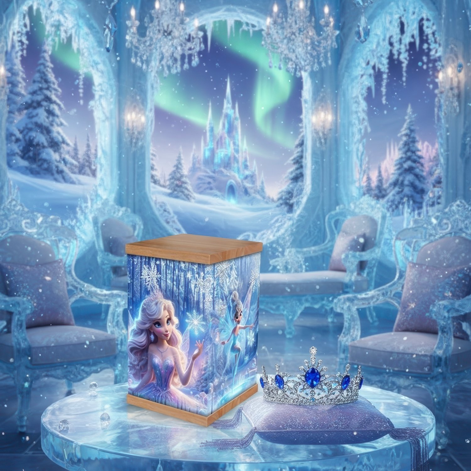 Ice Fairy Princess Cremation Urn