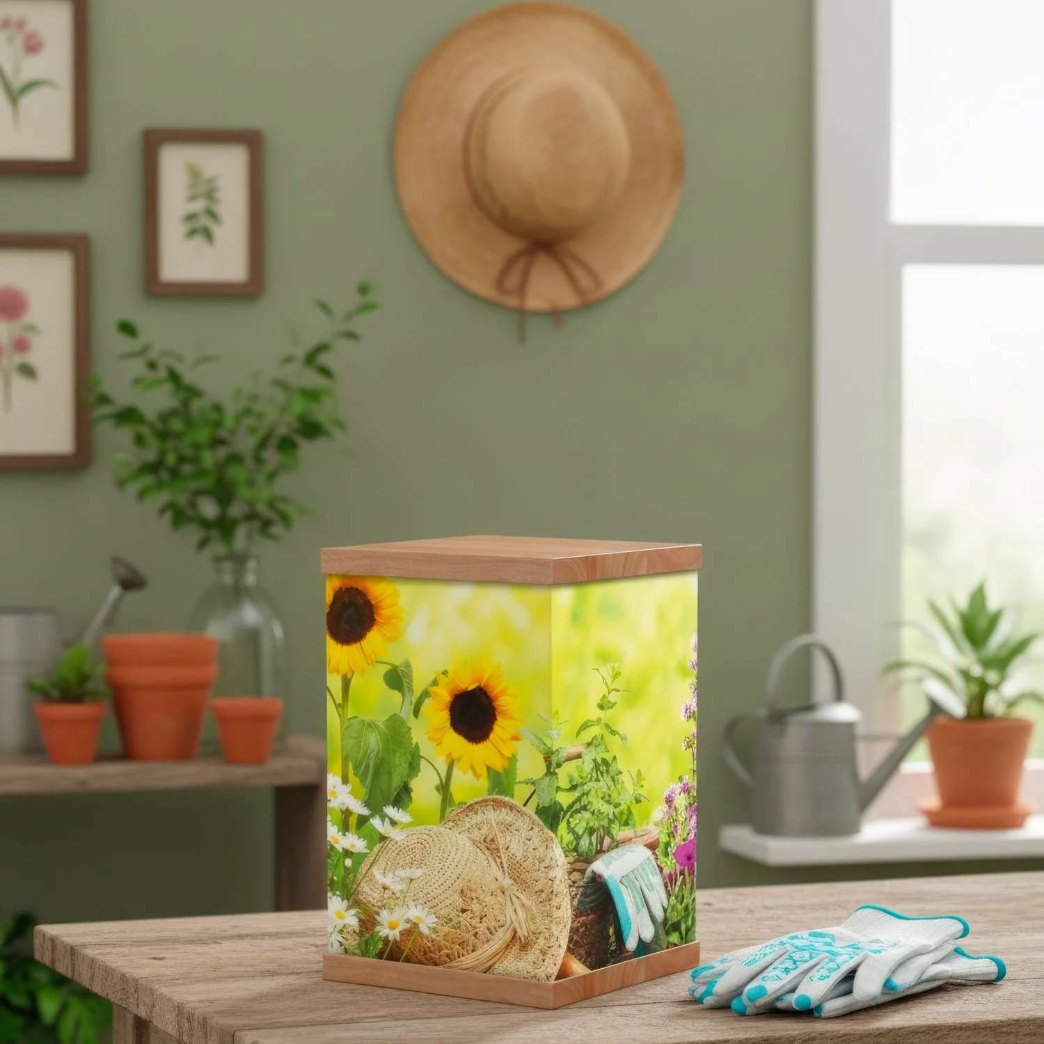 Gardening Cremation Urn