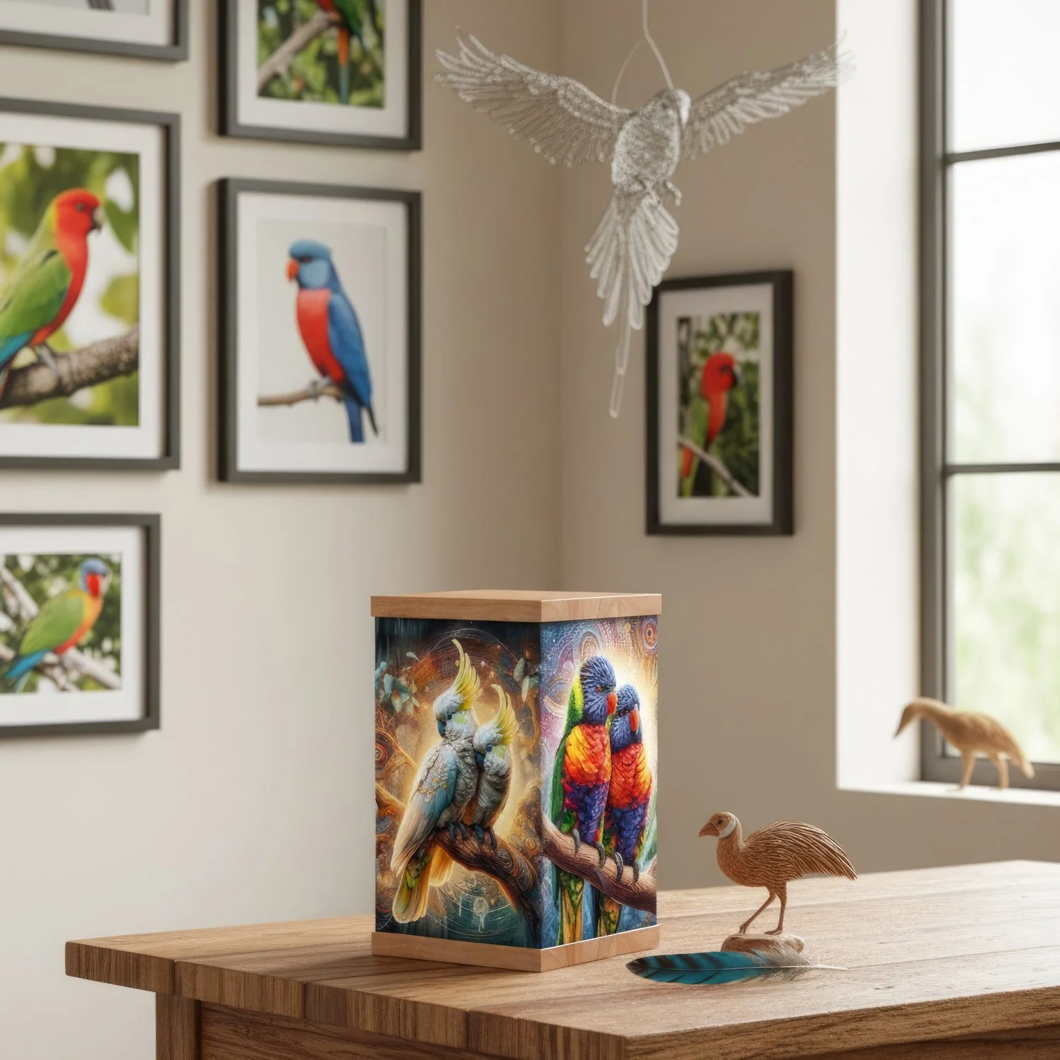 Australian Birds V1 Cremation Urn