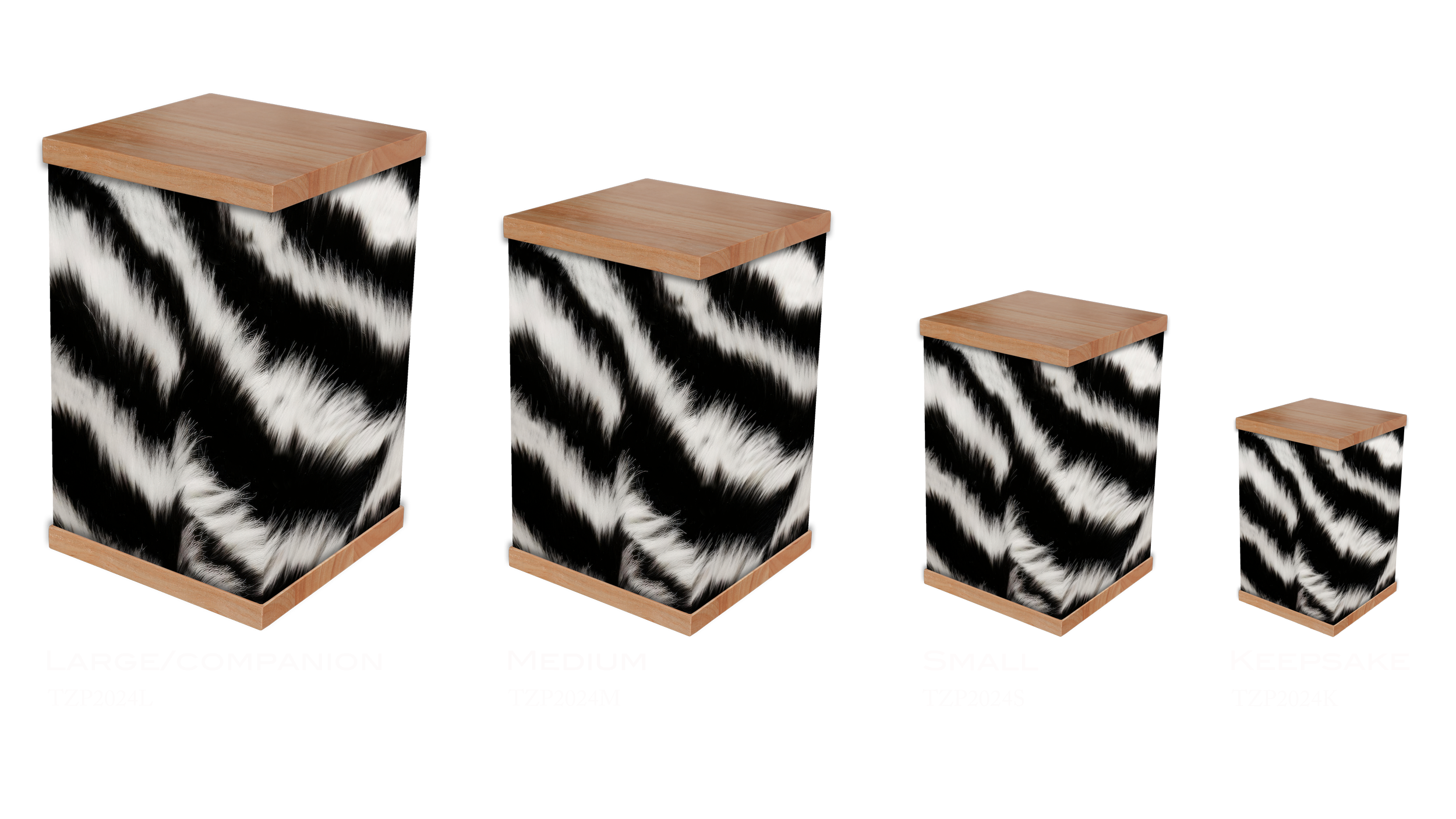 Our Zebra Print cremation urn offers a striking tribute for those who embraced their unique spirit. Featuring a bold zebra pattern, this urn symbolises individuality and strength. It combines durability with an eye-catching design, making it a meanin