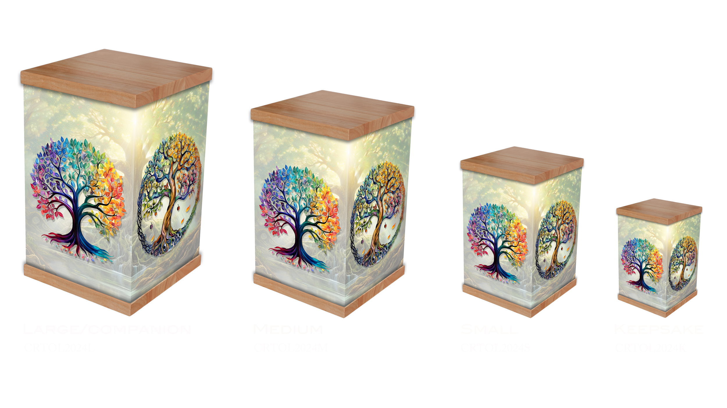Bespoke Tree of Life Photo Cremation Urn. Personalise this new age ashes urn with a photo. A unique family tree keepsake and eternal memorial.