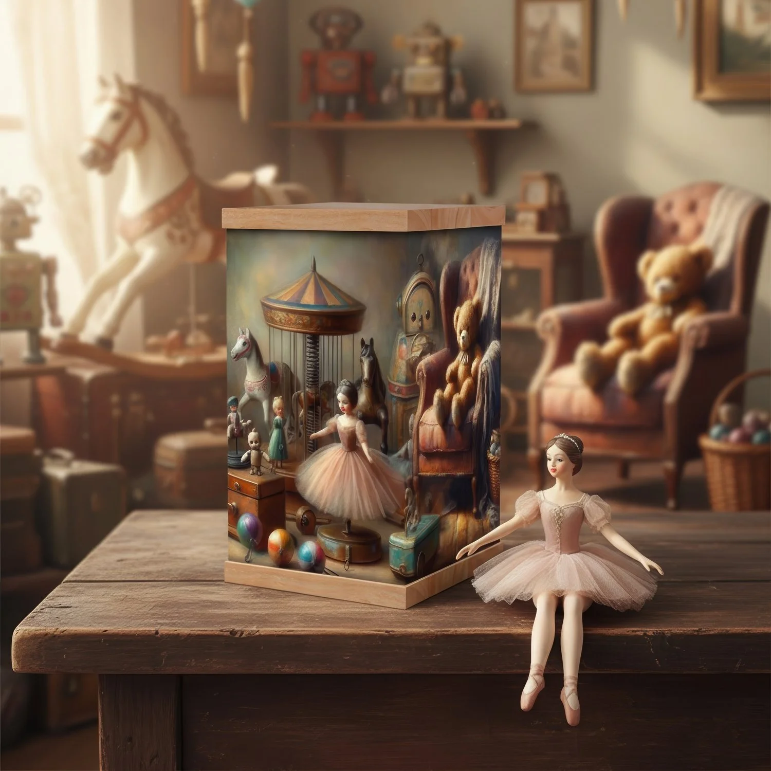 Vintage Toys Version 2 Cremation Urn