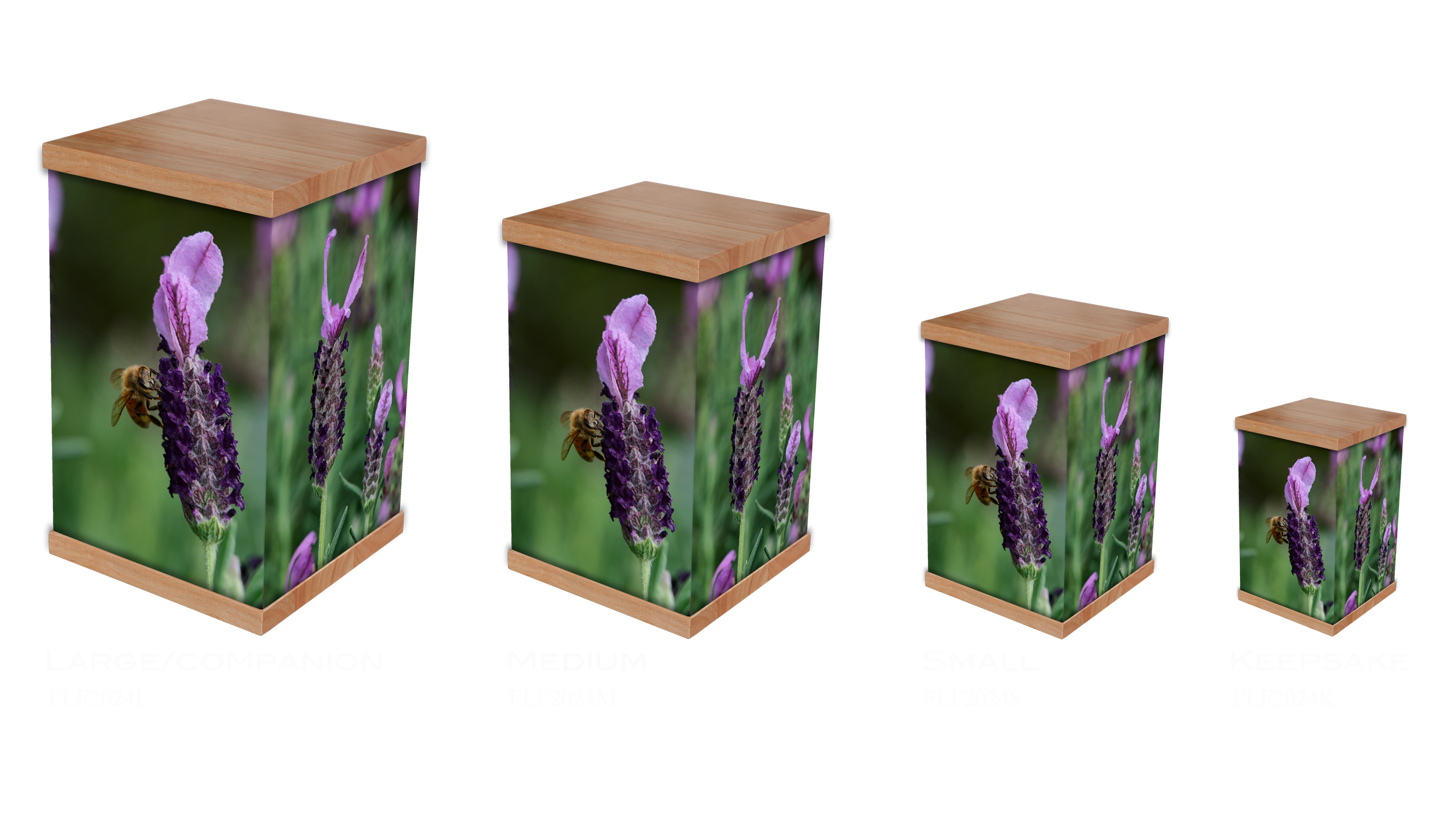 Honour a gentle soul with our Lavender Flowers Cremation Urn. A bespoke photo urn and personalised cremation urn keepsake for a serene tribute. Shop now.