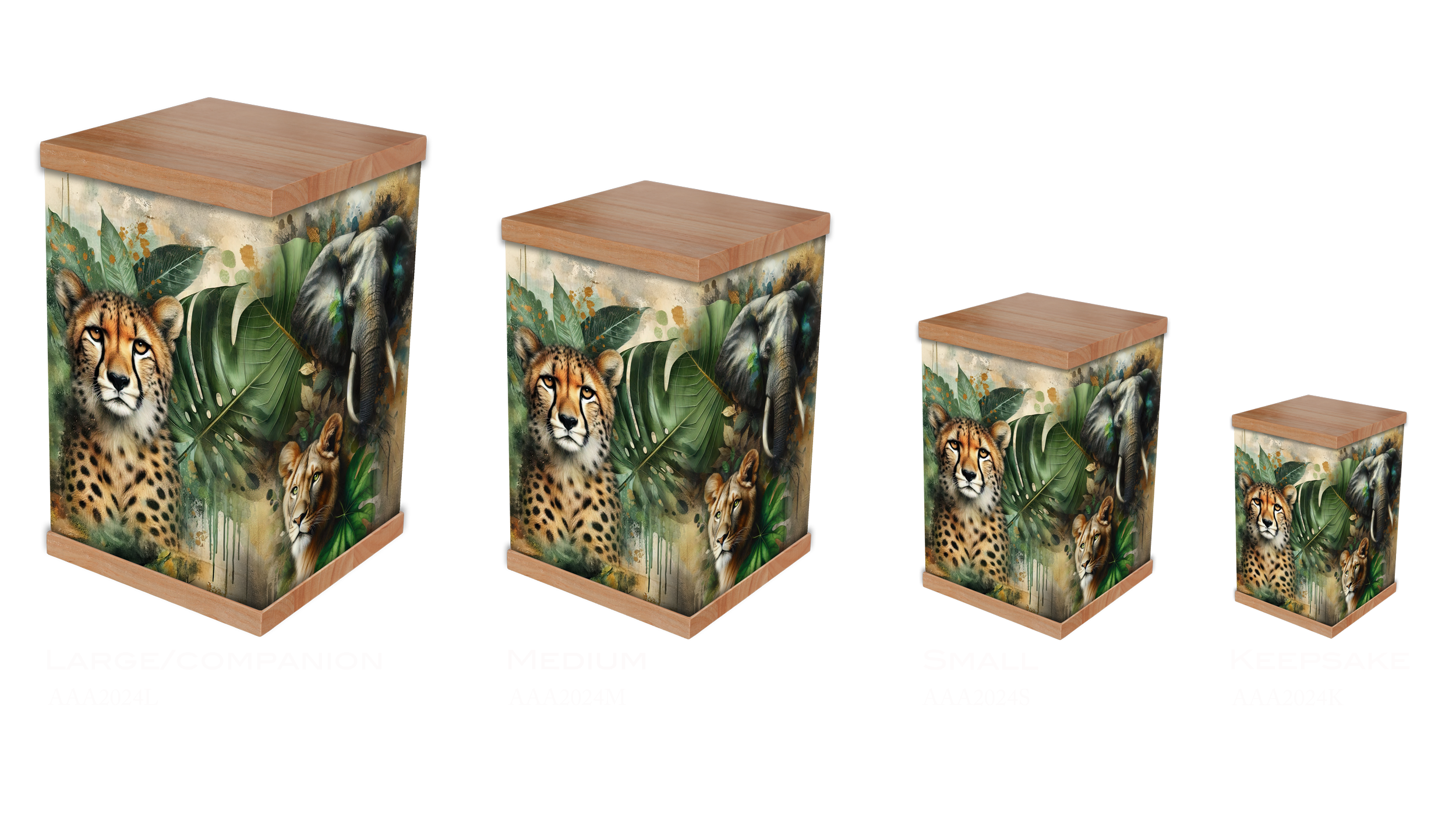 Honor a life of adventure with our African Animals cremation urn. A bespoke, personalised cremation urn and keepsake featuring the Big Five. Shop the collection.