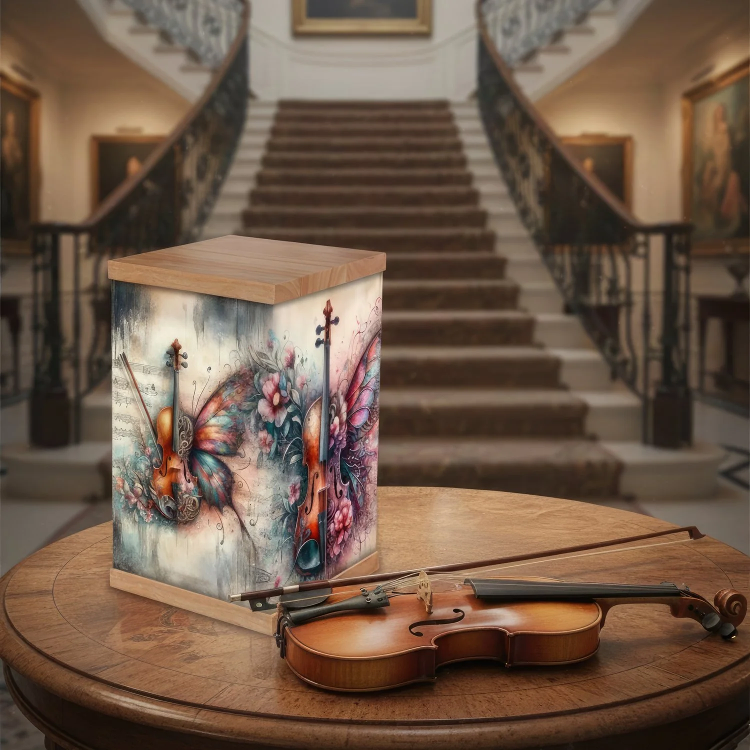 Violin Cremation Urn