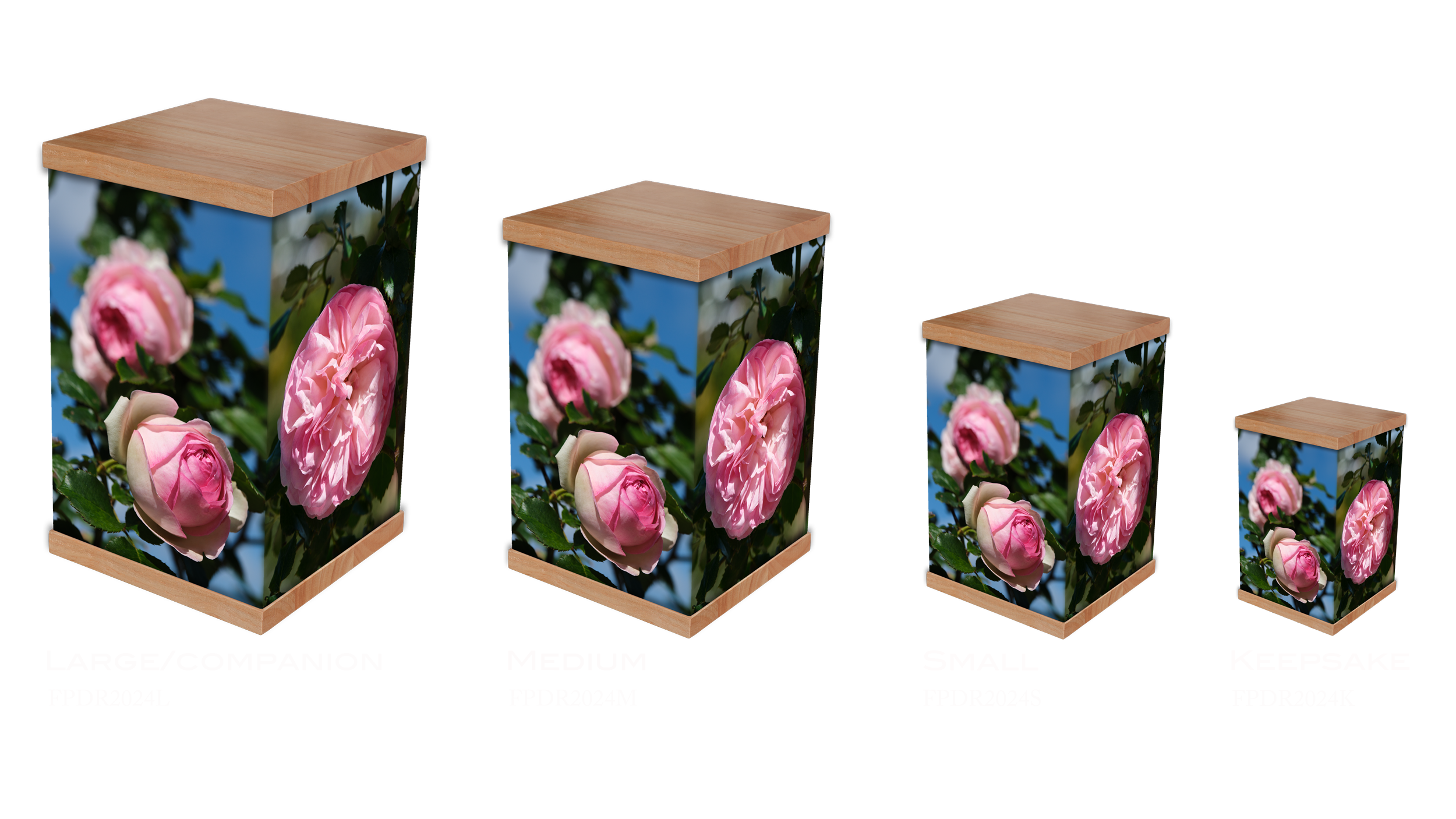 Honour a cherished life with our Pierre de Ronsard Rose Cremation Urn. A bespoke photo urn and personalised cremation urn keepsake. Shop online today."