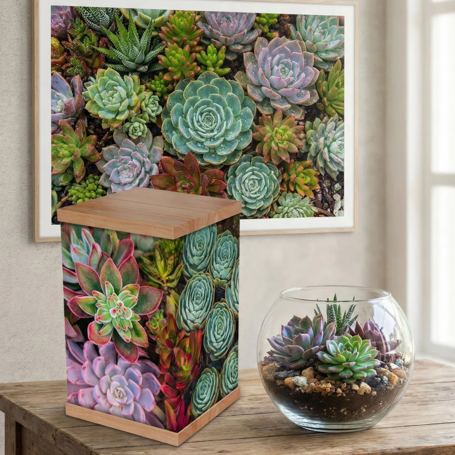 Succulent Cremation Urn