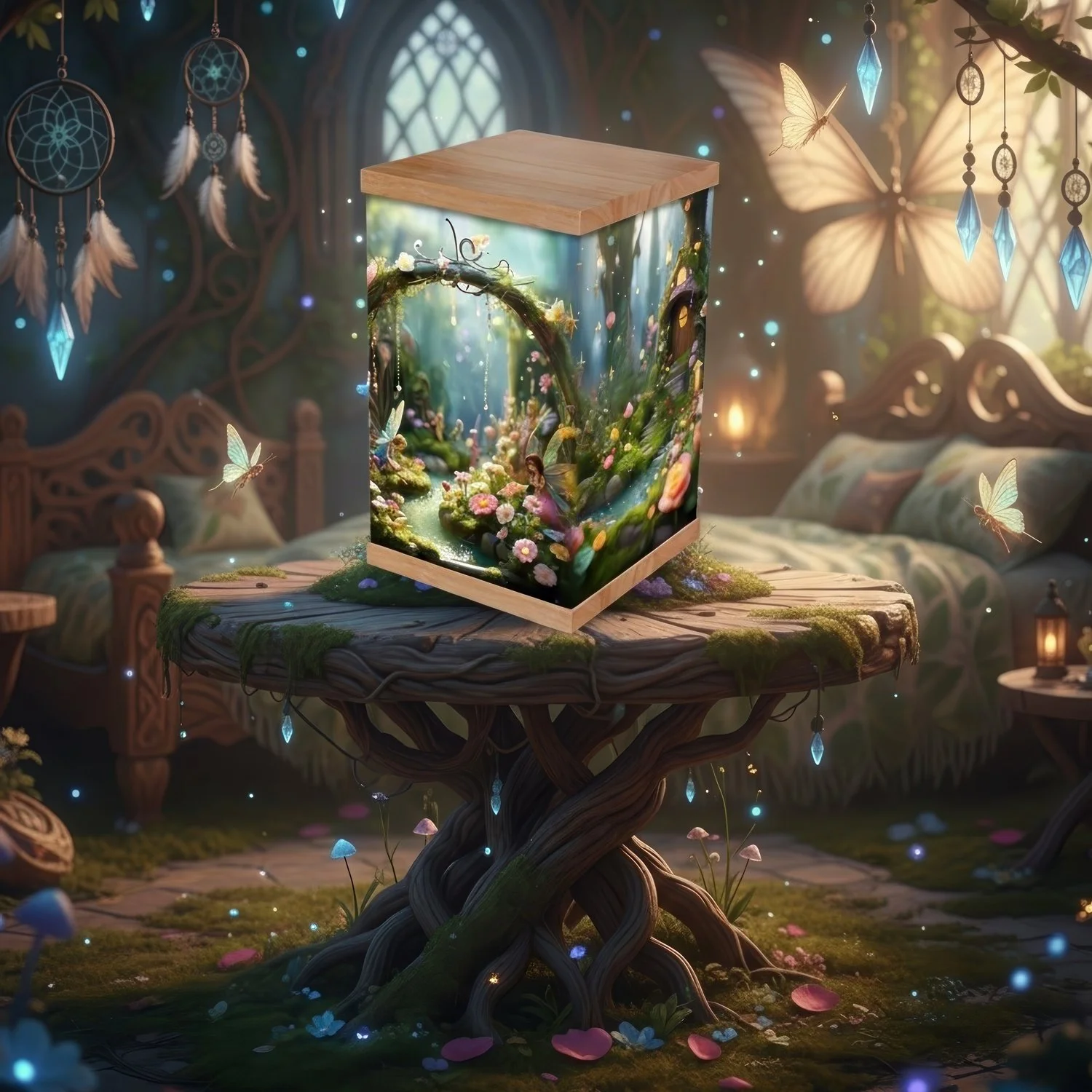 Fairy Garden Cremation Urn
