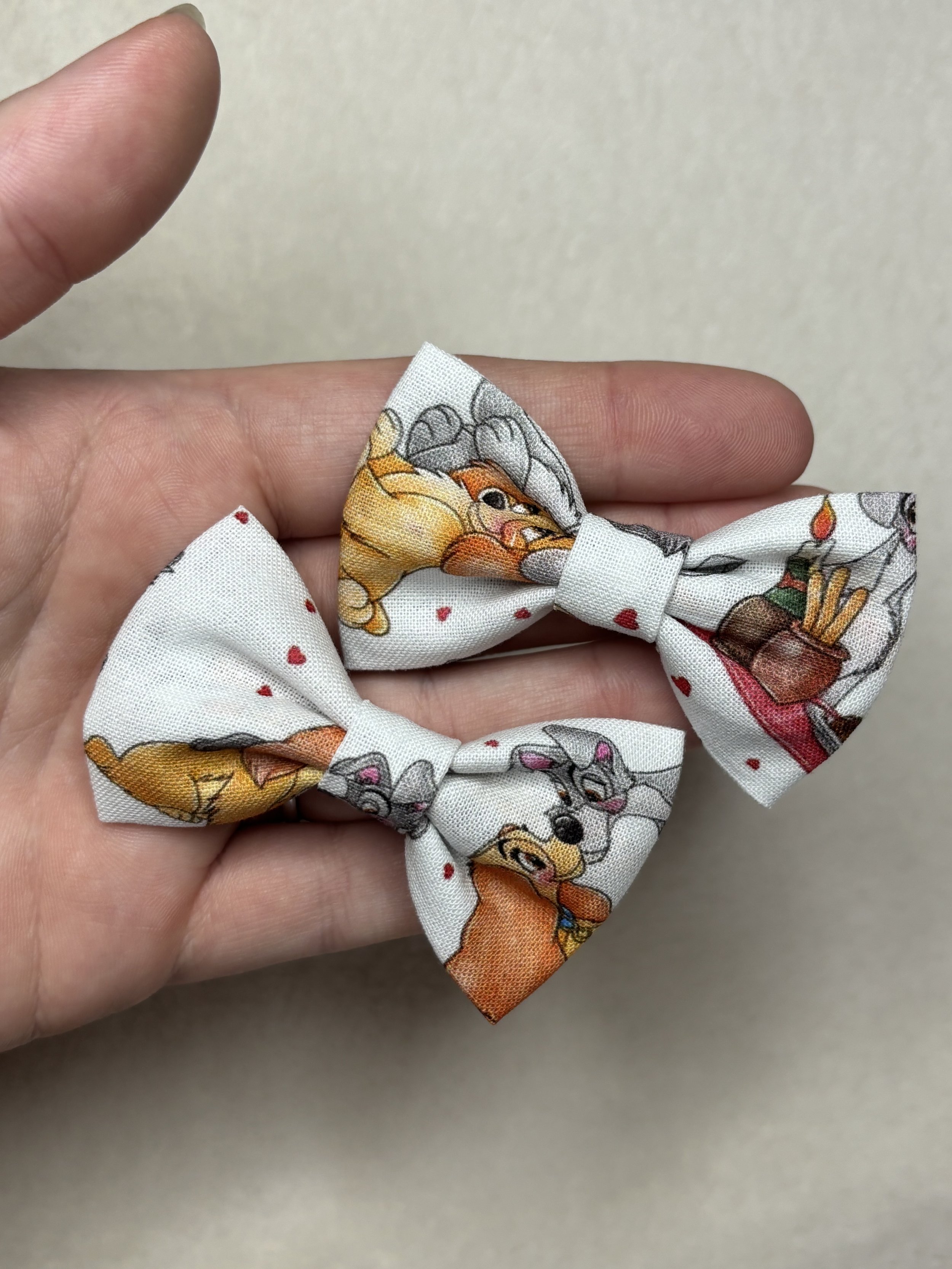 Lady and the tramp 3’’ pigtail set