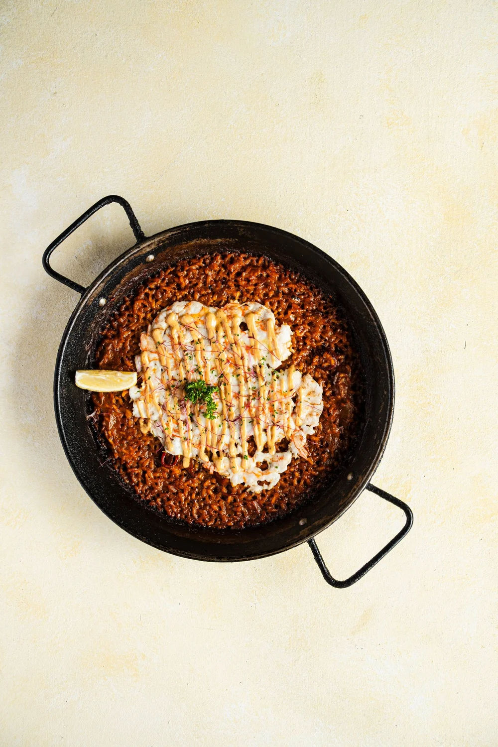 Spanish paella at Alma