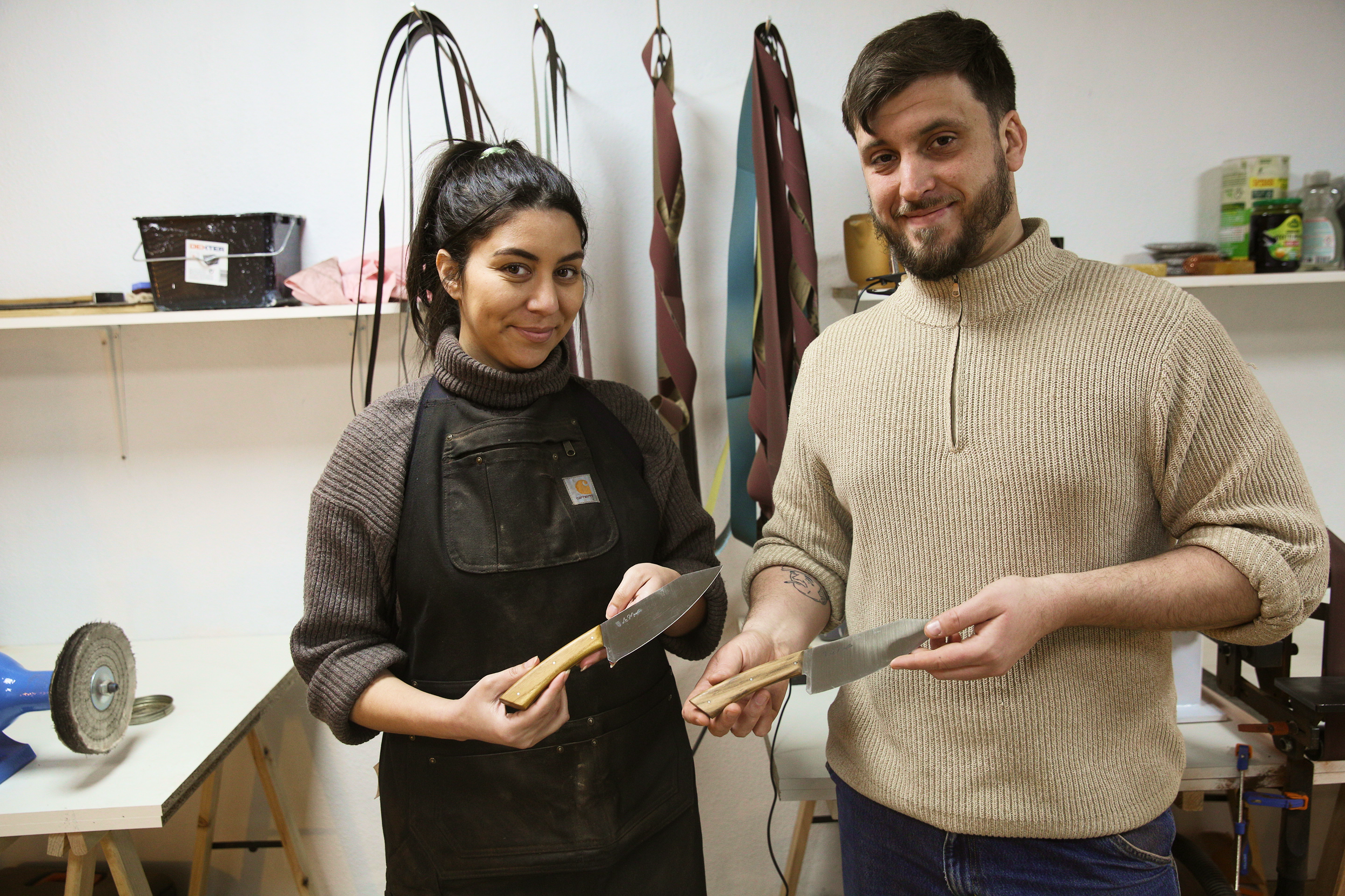 Atelier d'initiation en coutellerie à paris, couteau de chef artisanal