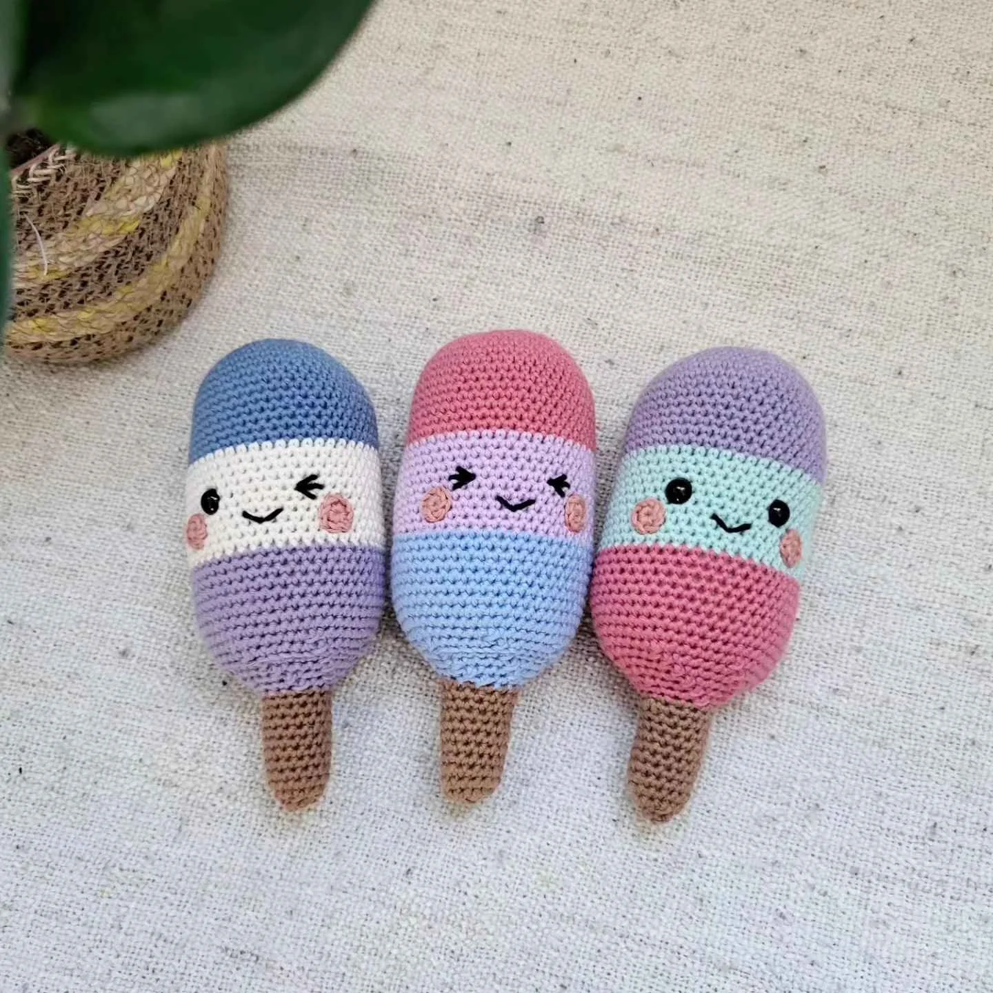 Kawaii Popsicle Rattles