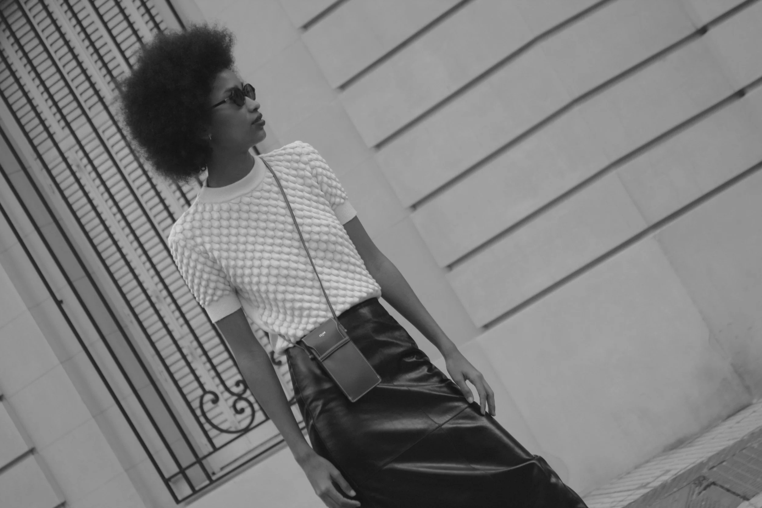 Sophisticated editorial look conceptualized by fashion stylist