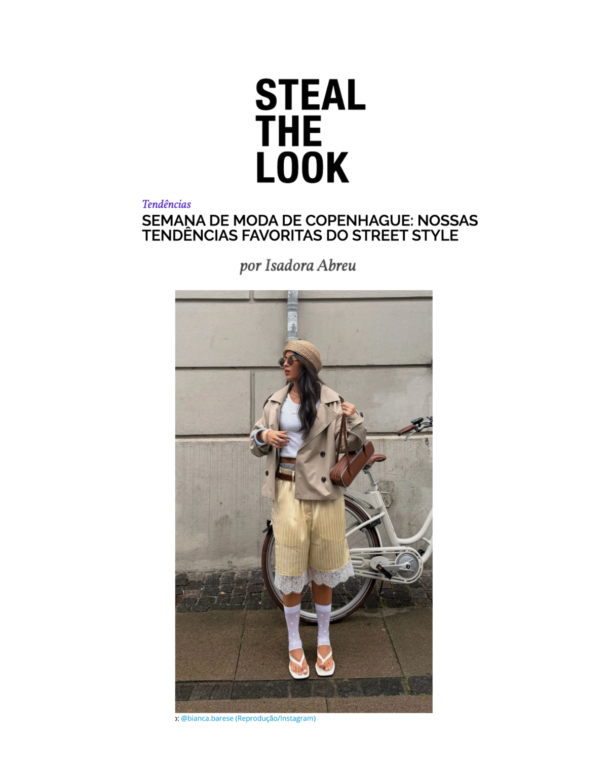 Bianca Barese CPHFW SS27 Day Two street style - sandalias plataforma flip-flop / wedge flip-flops / tongs compensées / infradito con zeppa