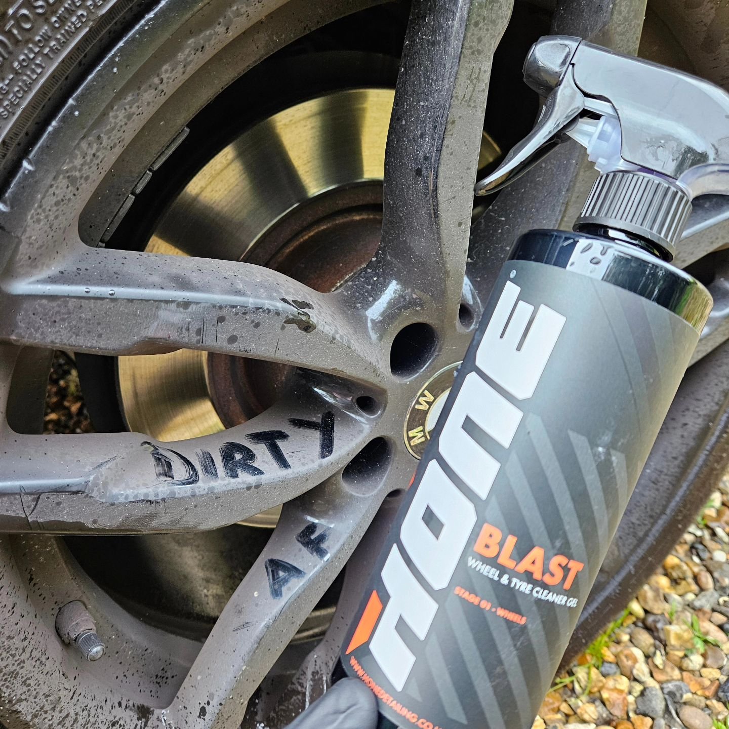 BLAST - Wheel and tyre cleaner. 
Put your wheels on Blast! 
 #detailing  #newlaunch  #detailingaddicts  #detailingworld  #detailingproducts  #hone #car  #carporn  #cargram  #carphotography  #carlovers