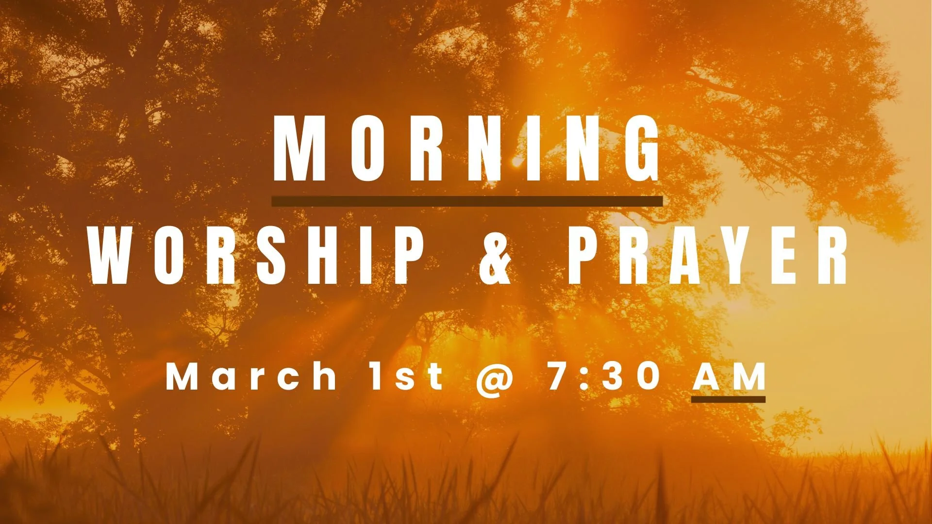 Morning Worship & Prayer