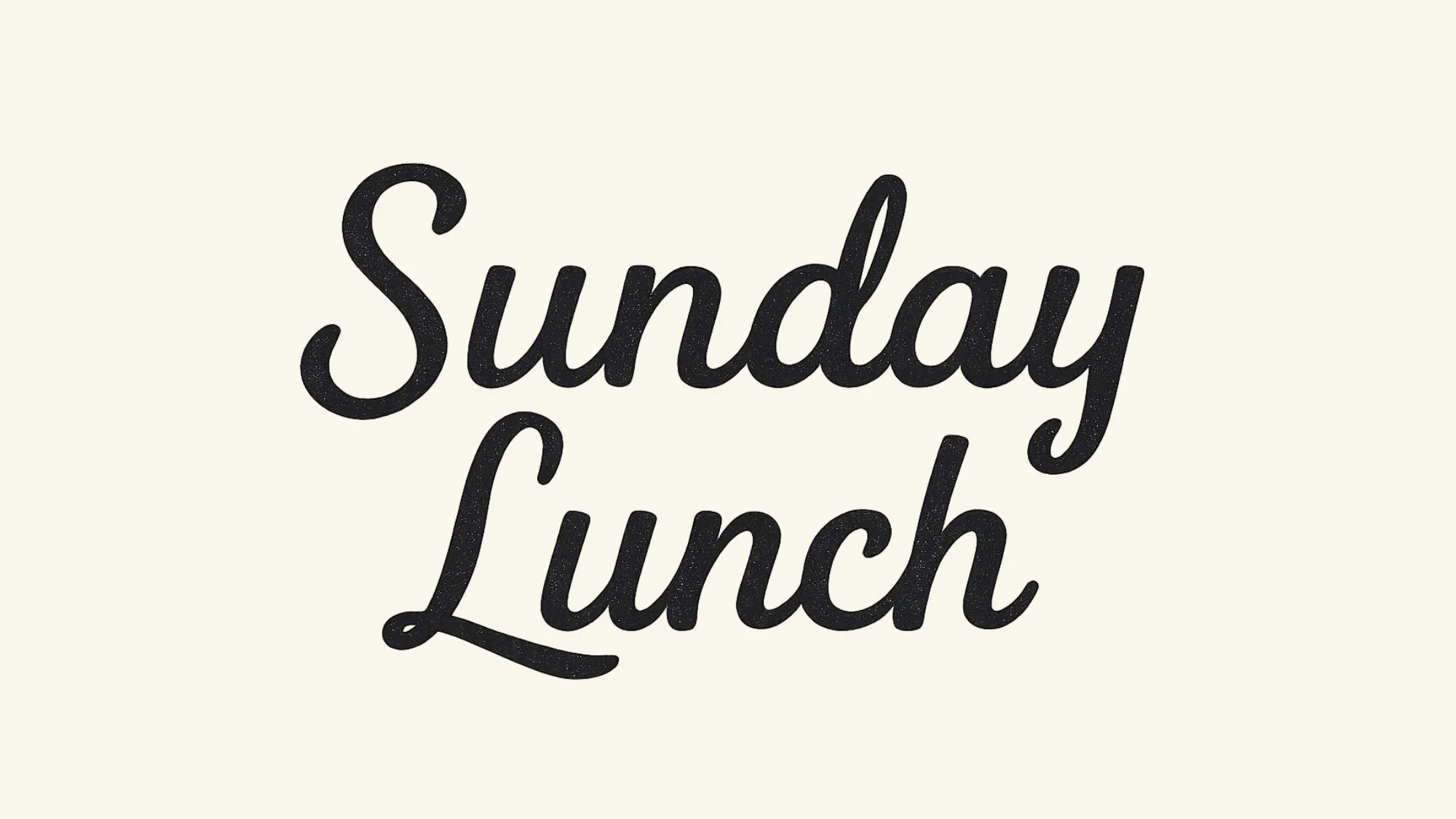 Sunday Lunch