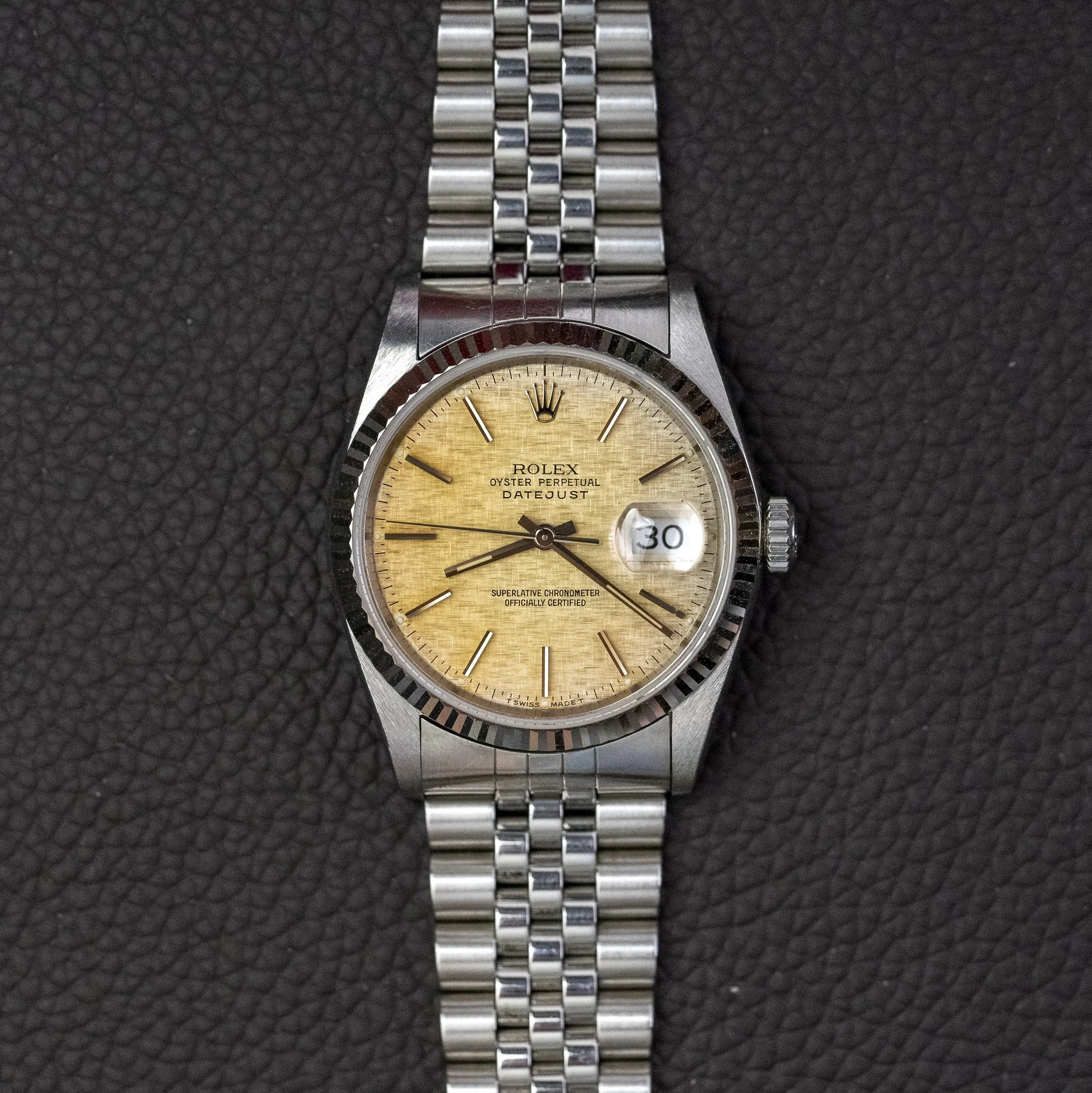 Rolex Datejust 16234 Tropical Linen Dial
