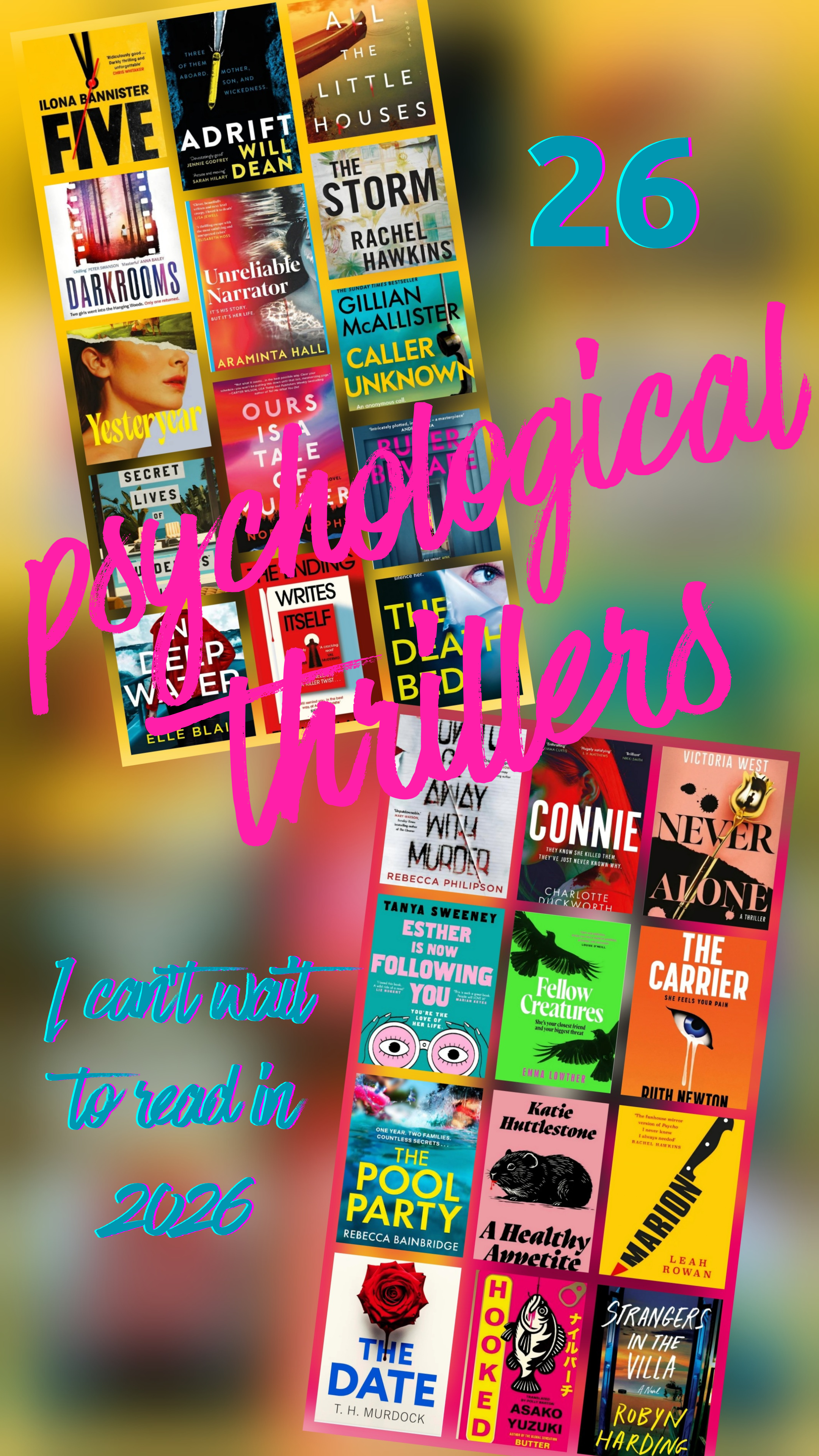 26 Psychological Thrillers to Read in 2026