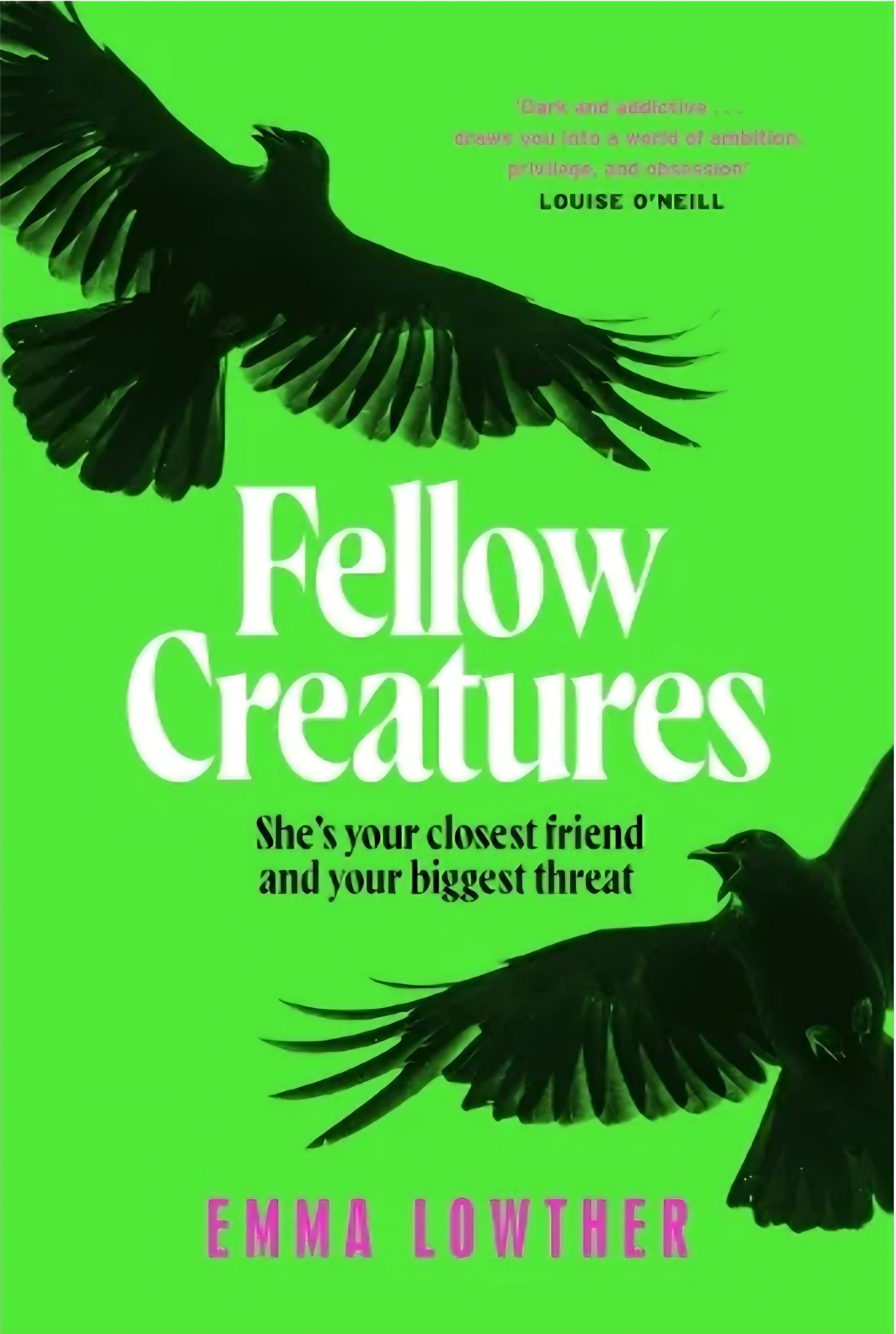 the image shows the book cover for Fellow Creatures by Emma Lowther