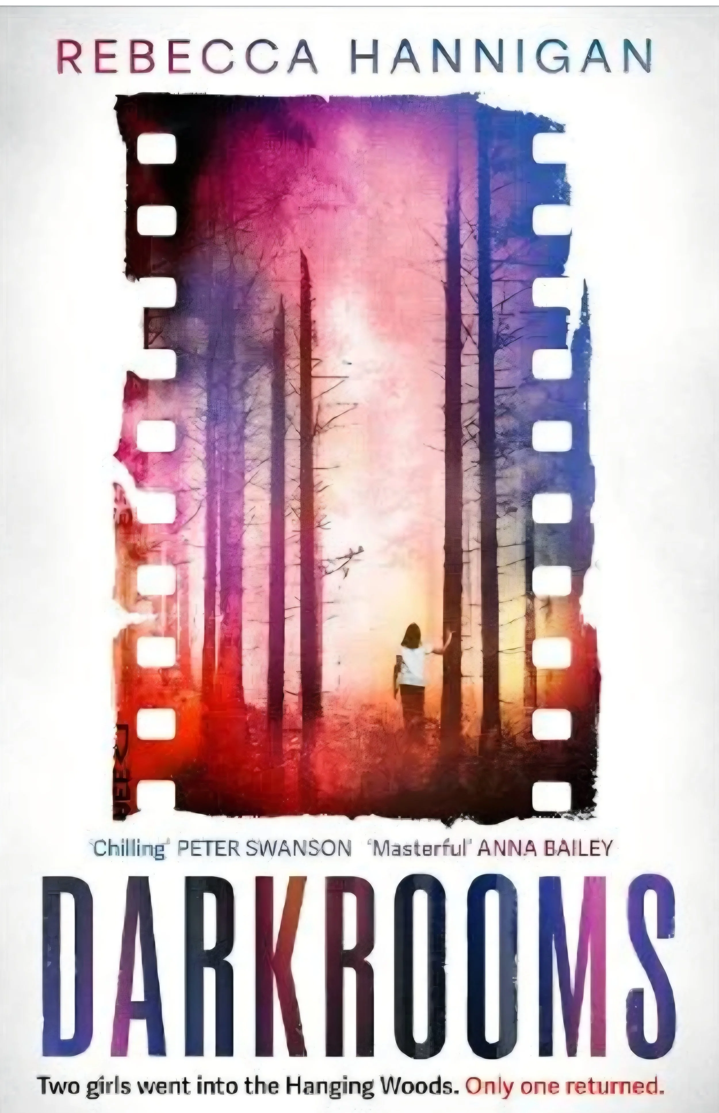 the image shows the book cover for Darkrooms by Rebecca Hannigan