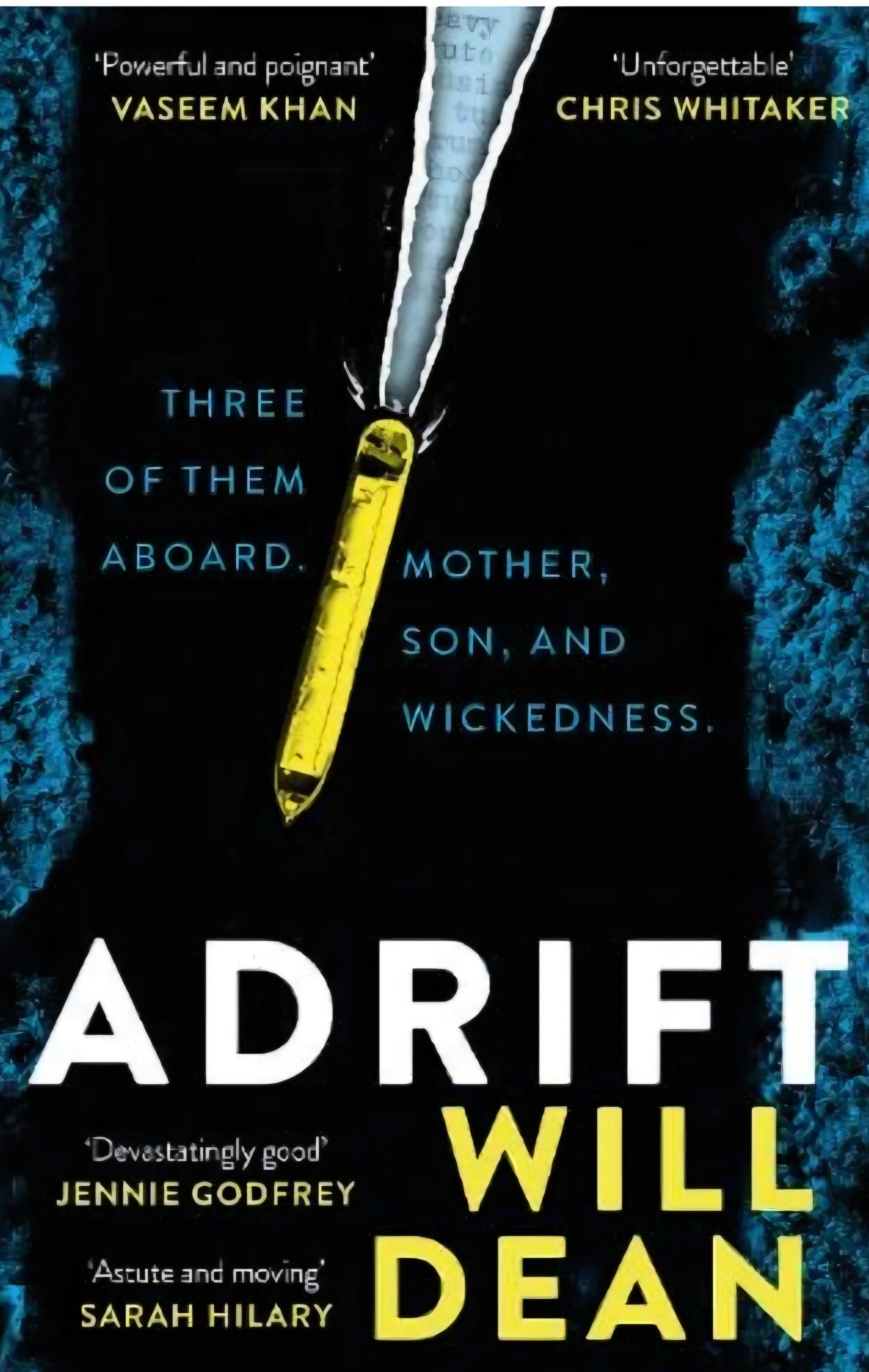 the image shows the book cover for Adrift by Will Dean