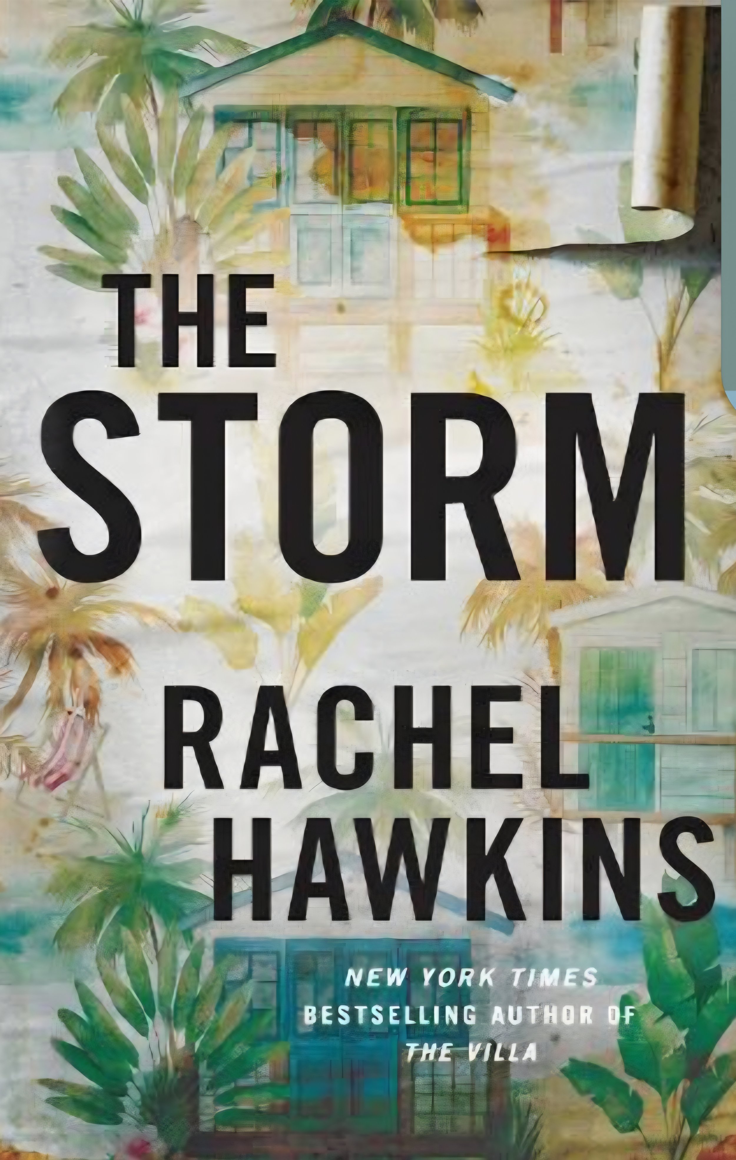 the image shows the book cover for The Storm by Rachel Hawkins